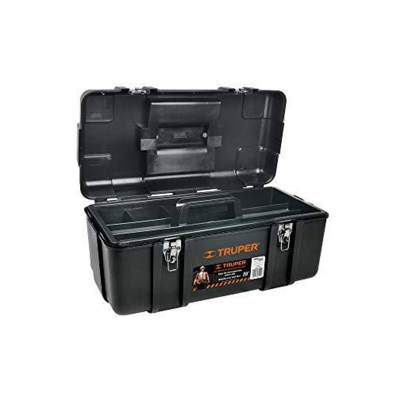 Caja para herramienta de 20' industrial, broches metálicos 10380 