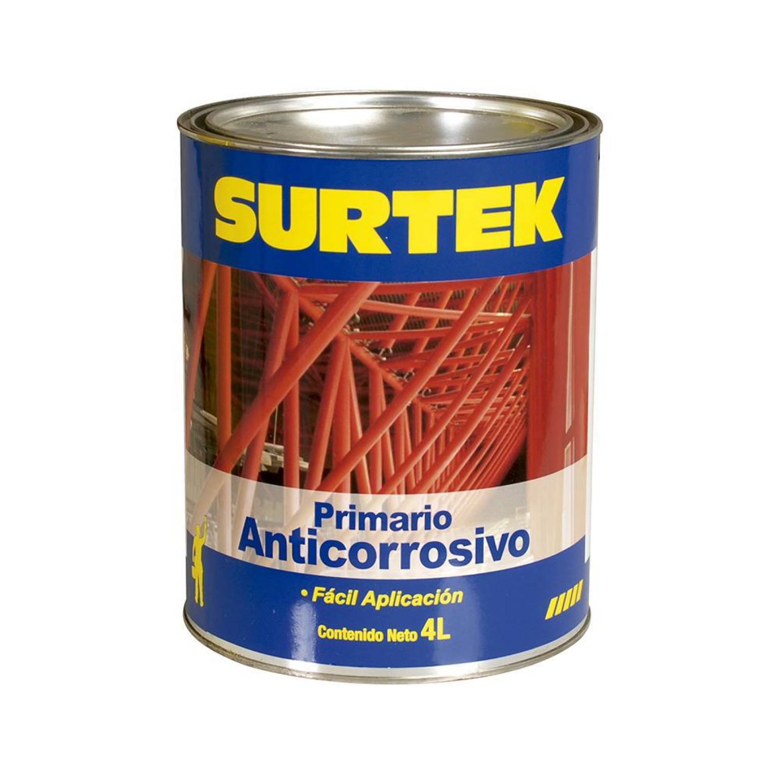 Esmalte primario anticorrosivo rojo óxido 4lt Surtek SP50356 