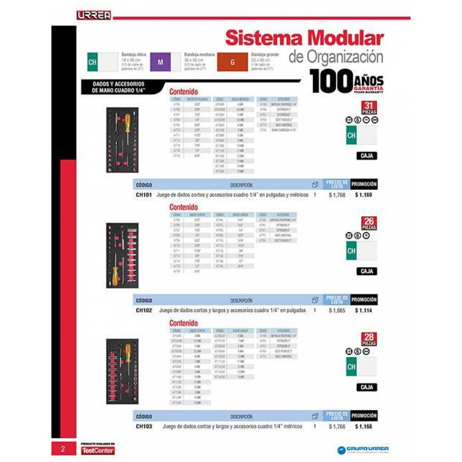 Juego de 3 llaves ajustables Urrea CH111 