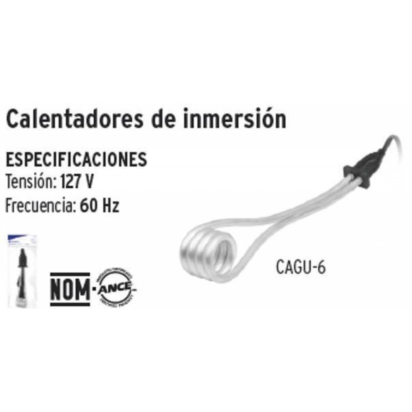 TRUPER 46306 RESISTENCIA PARA CALENTAR AGUA #4 DE 15 L DE INMERSIÓN 750 W,  VOLTECK