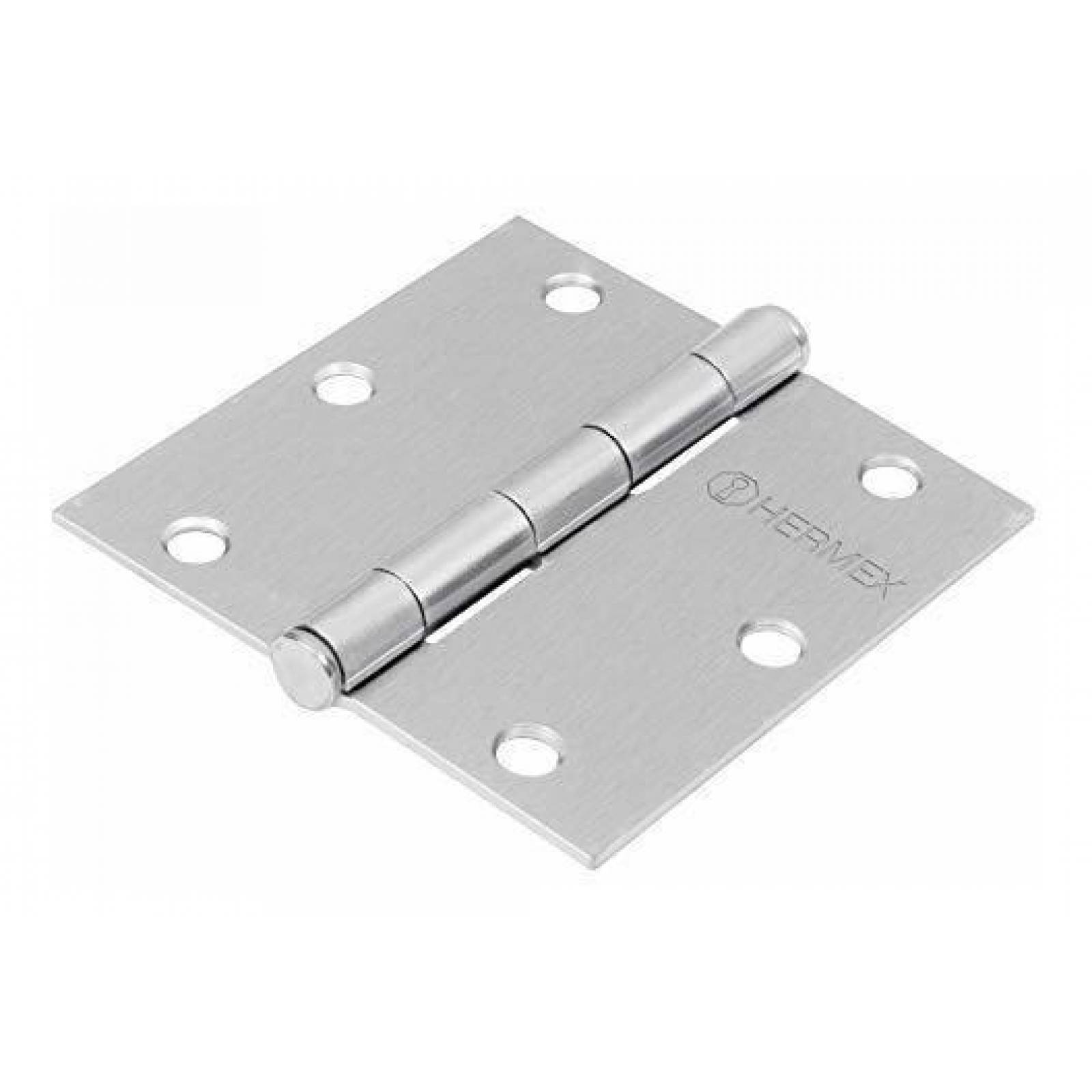 Bisagra cuadrada 3' acero inoxidable, plana, Hermex 43227 