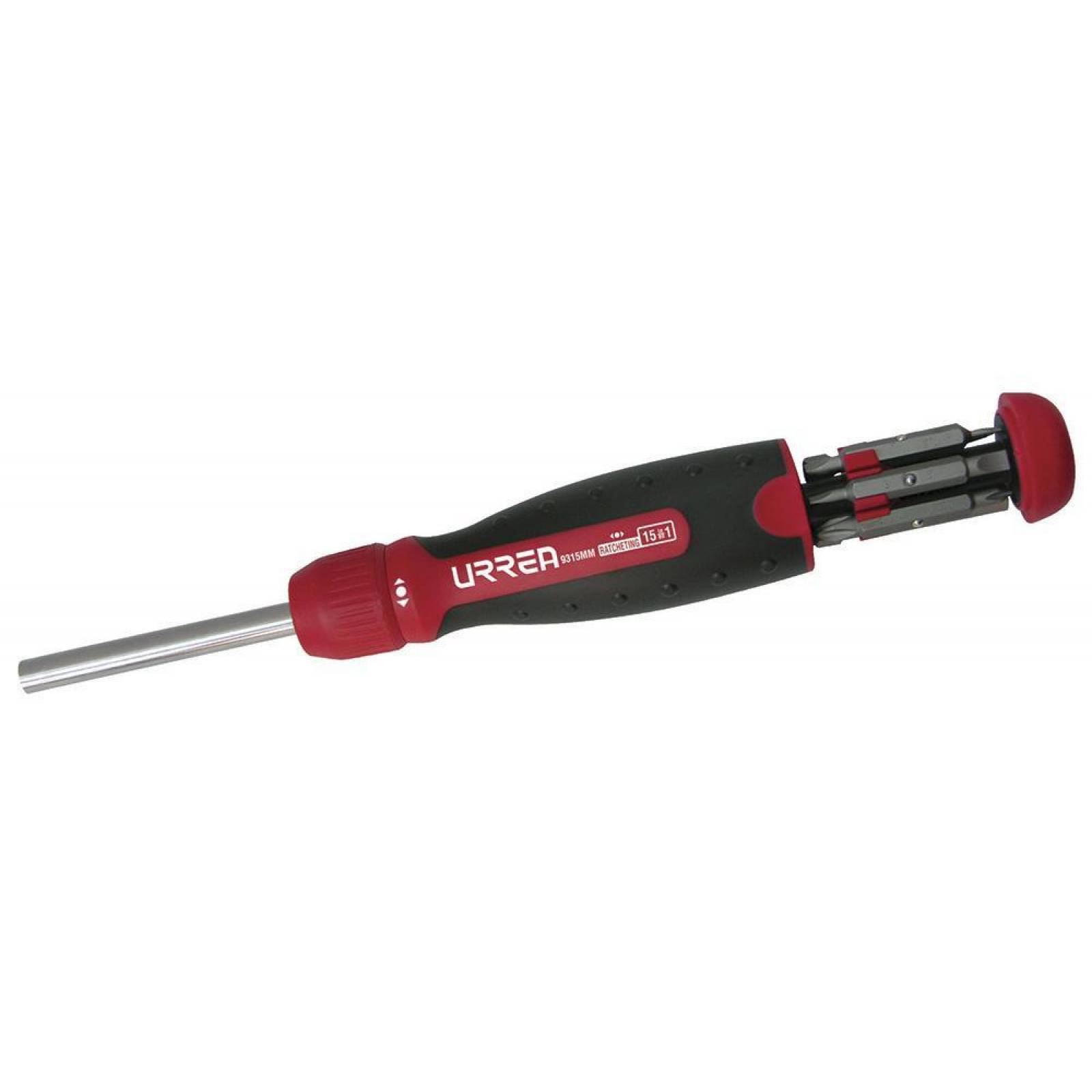 Destornillador de puntas intercambiables matraca 15en1 Urrea 9315MM