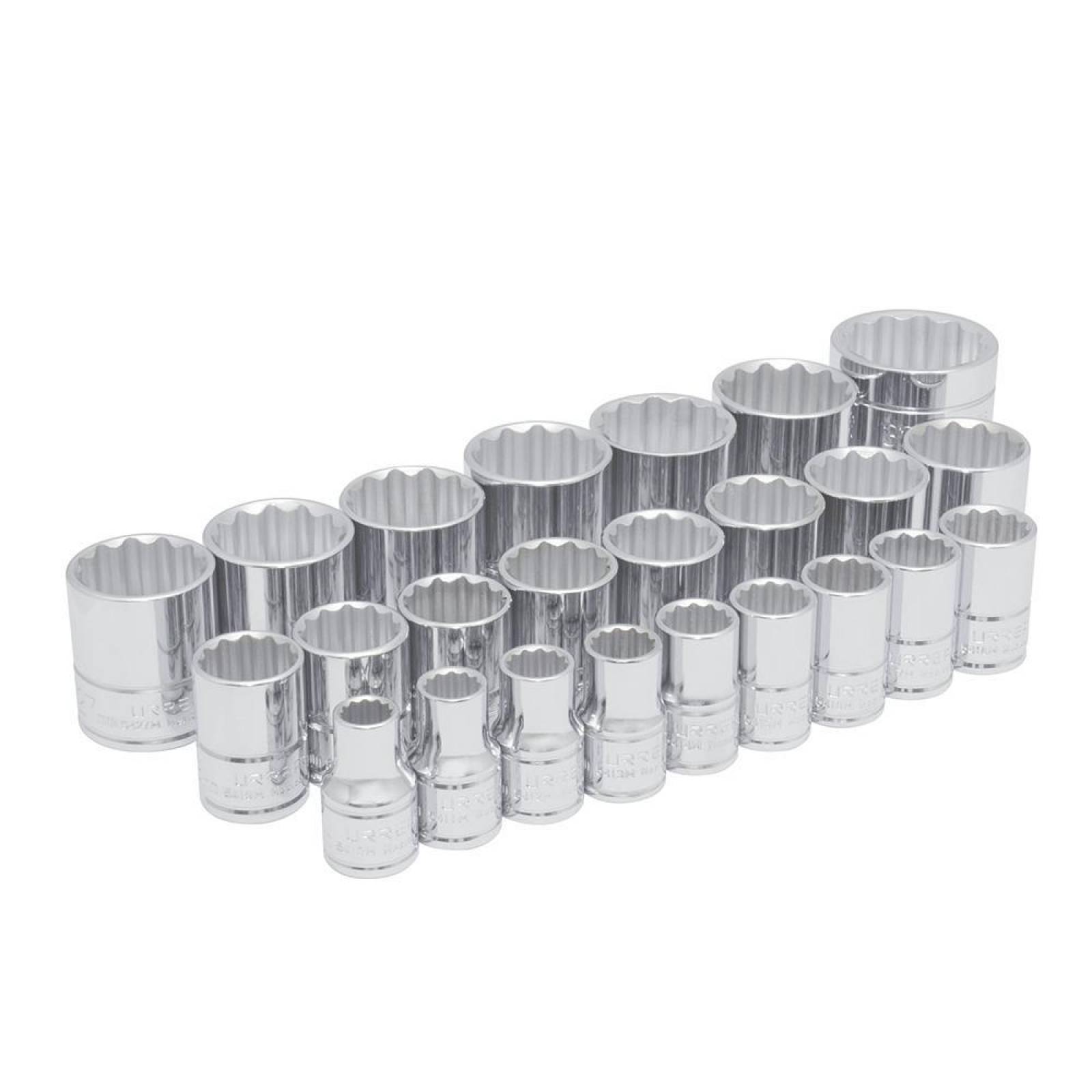 Juego de 24 dados métricos 1/2" Urrea 54211 