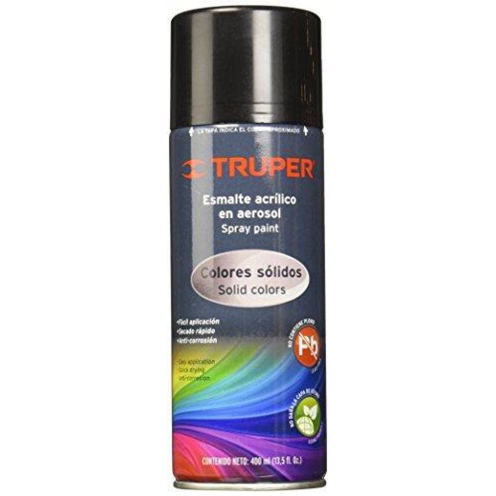 Pintura en aerosol, negro brillante 19031