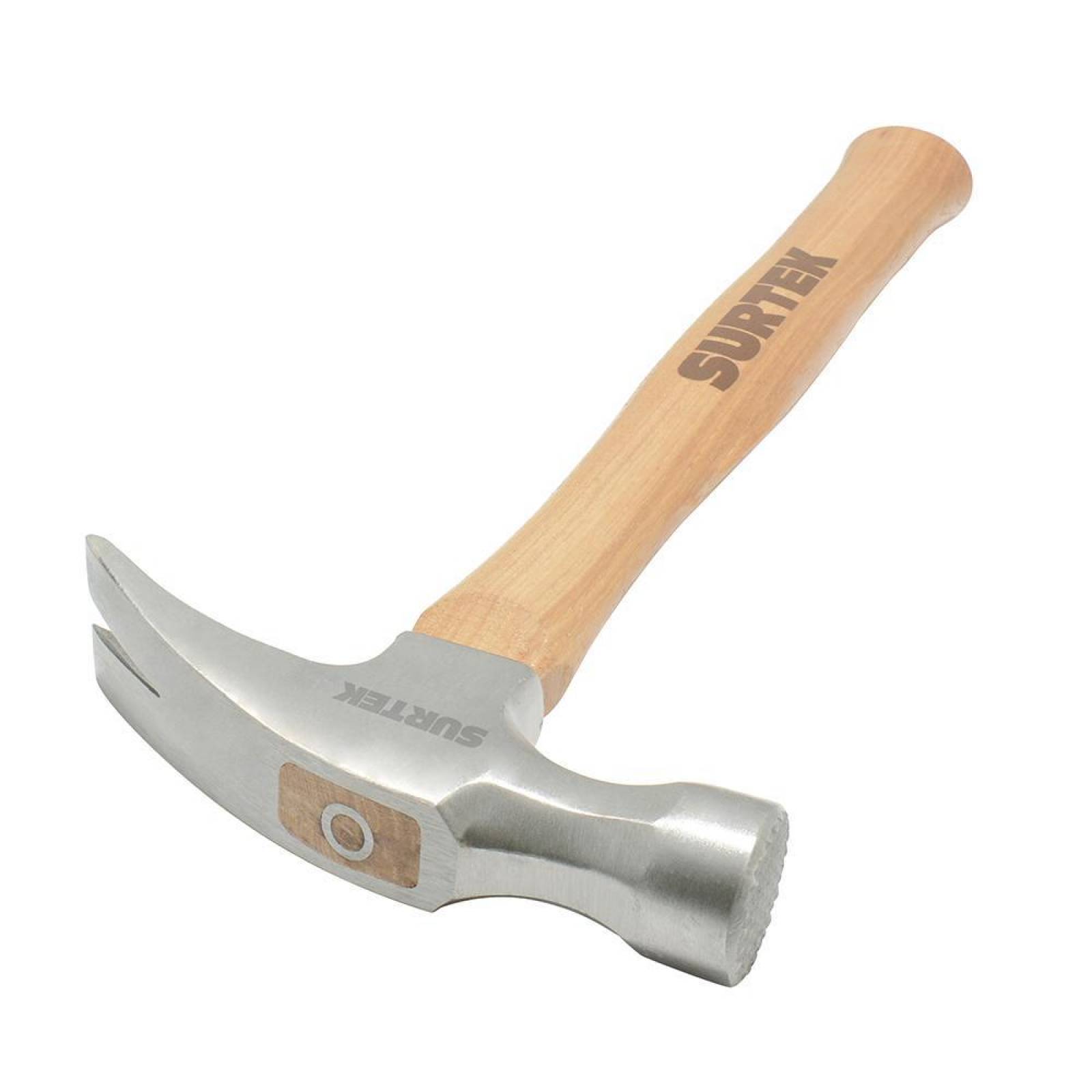 Martillo de uña recta 20oz boca fresada Surtek 420CF