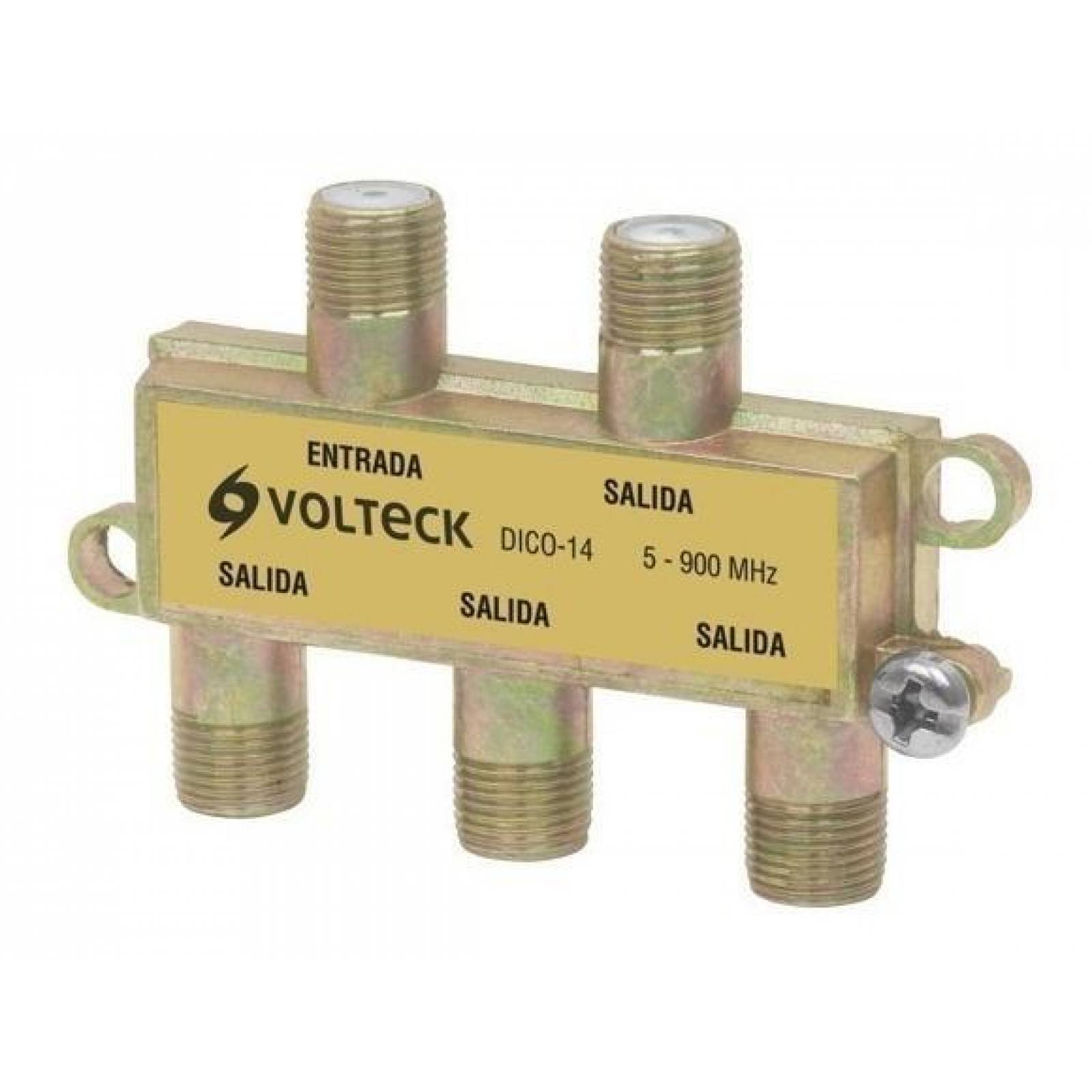 Divisor coaxial de 1 entrada y 4 salidas, Volteck 48477 