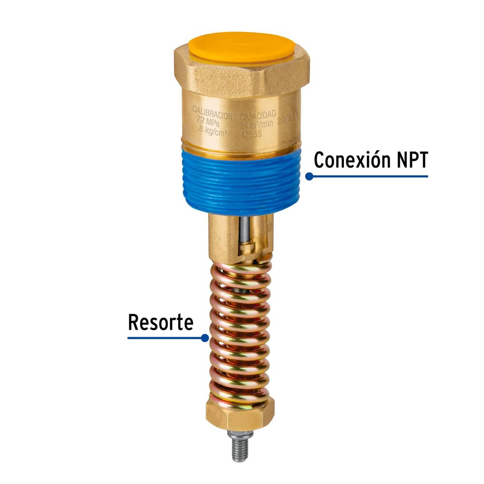 Válvula interna de seguridad para tanque estacionario, 1' 47655 