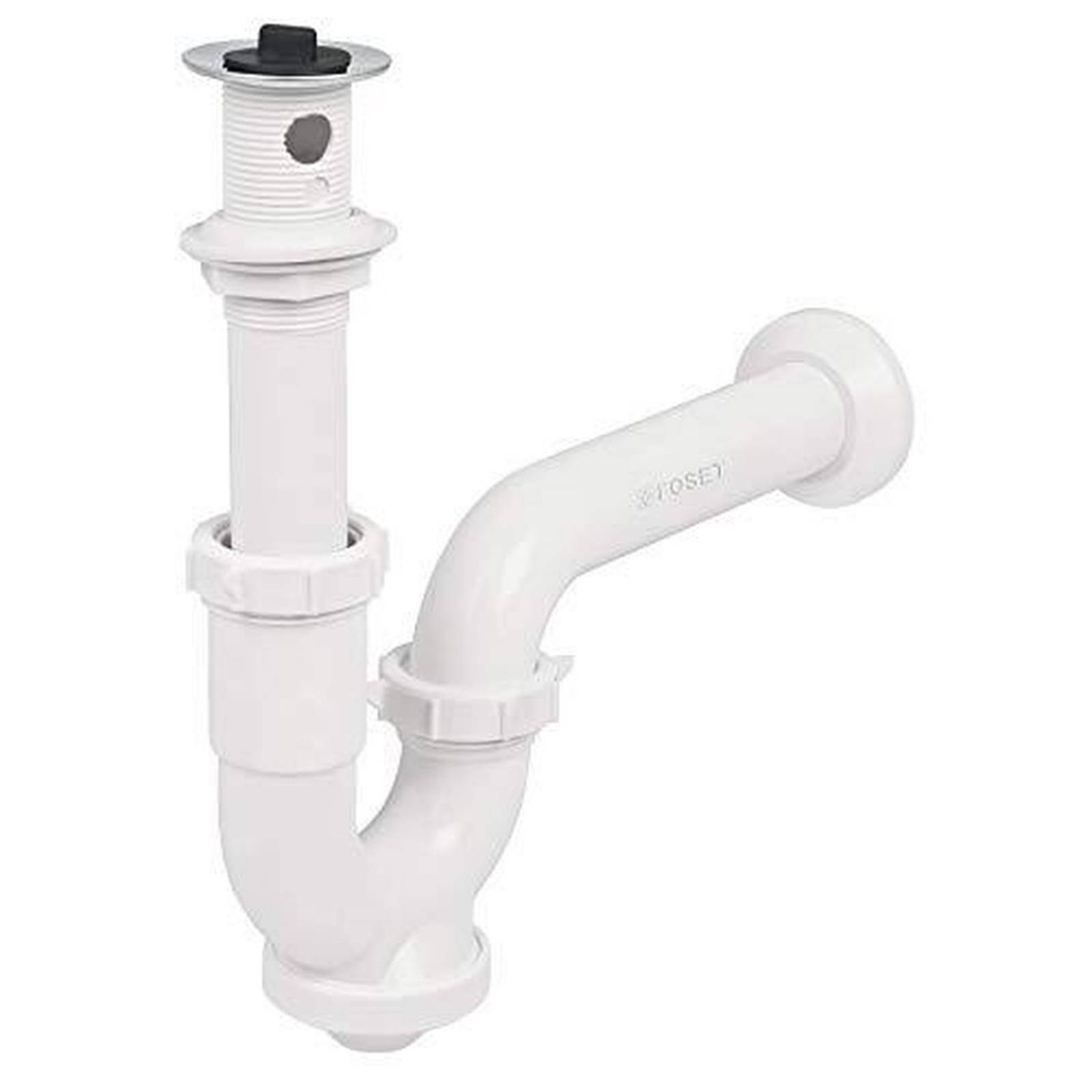 Céspol rígido para lavabo con contra, polipropileno, 1-1/4' 49508 