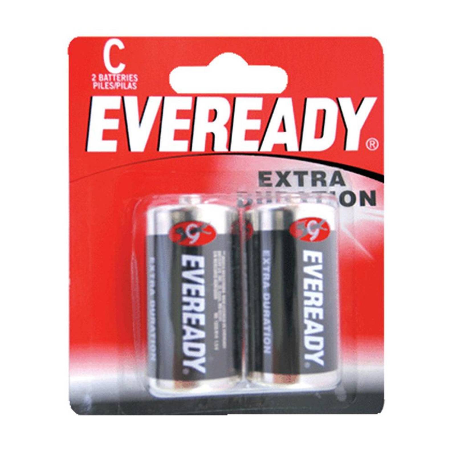 Pila alcalina marca Eveready C con 2 piezas Surtek 1235-2 