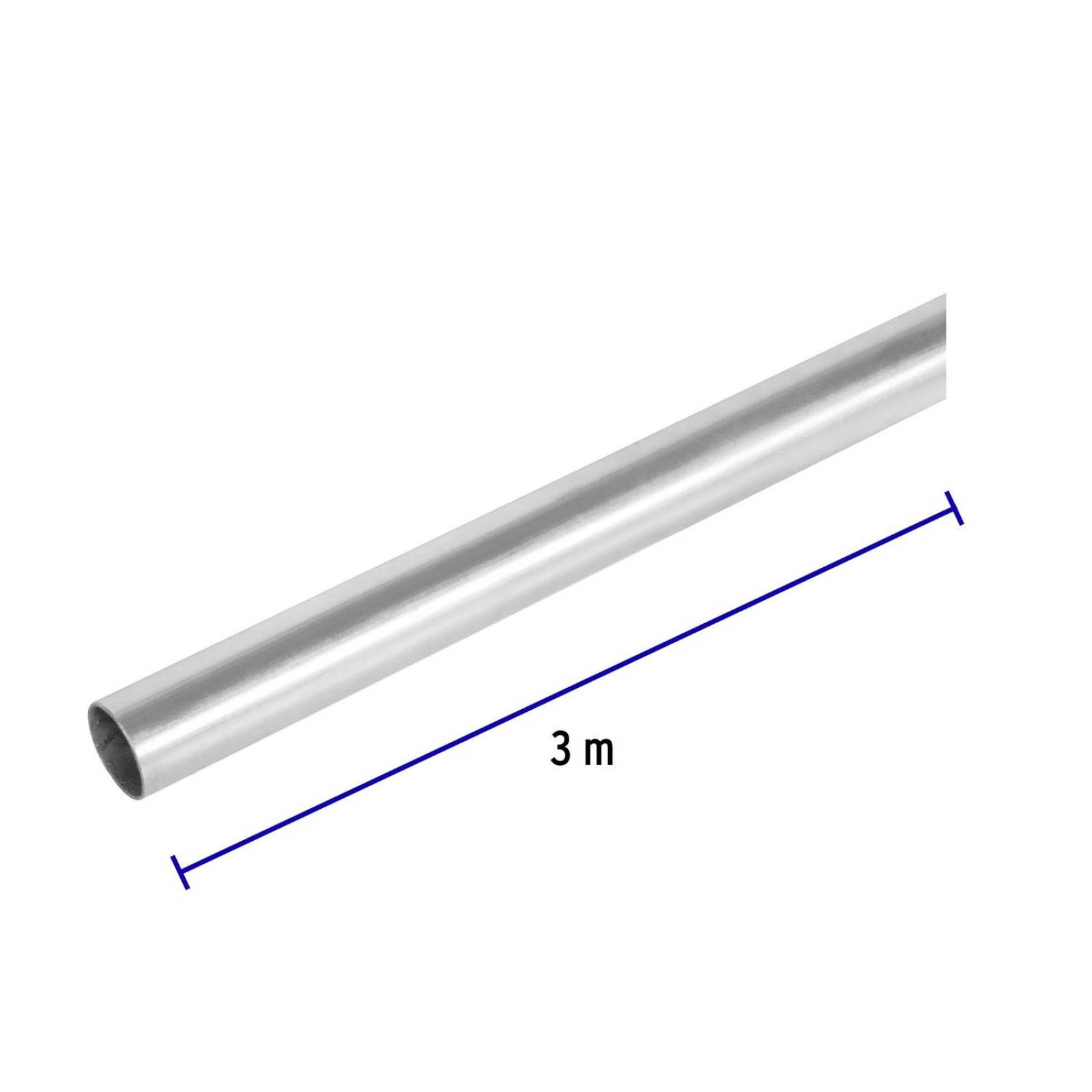 Tubo de acero de 3 m pared delgada, 1/2', Volteck 47232 