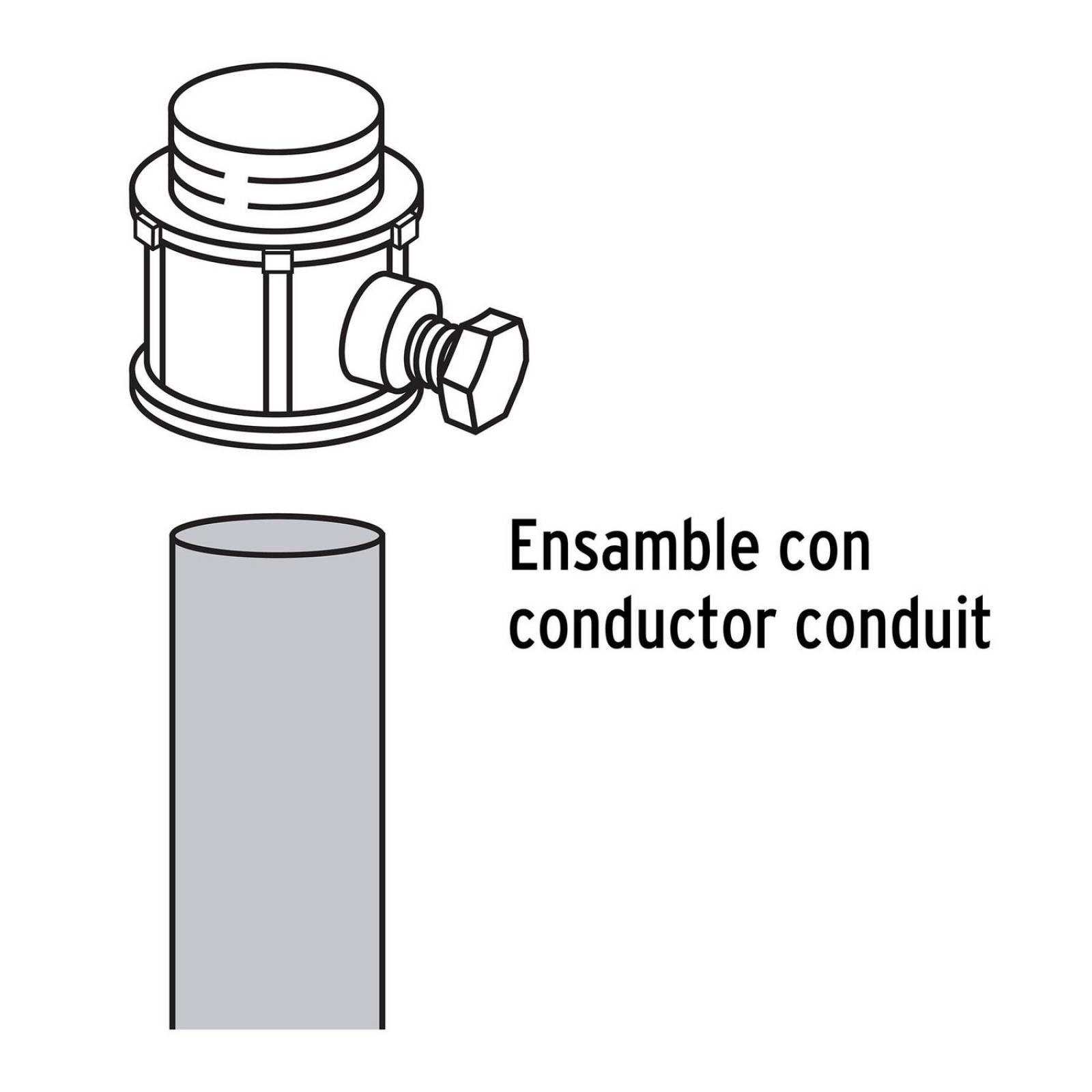 Tubo de acero de 3 m pared delgada, 1/2', Volteck 47232 