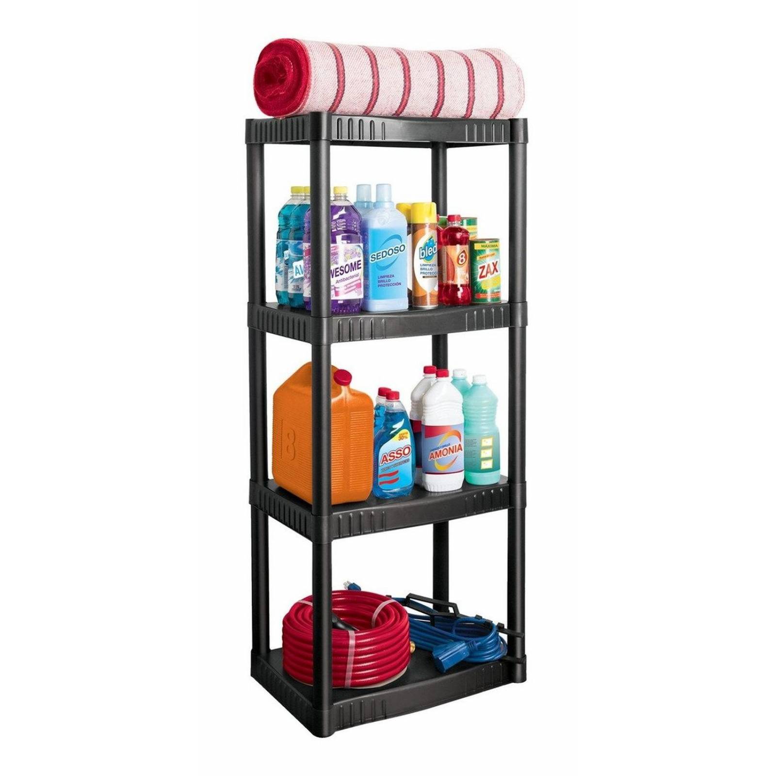 Estante plástico 4 repisas, Pretul 25075 