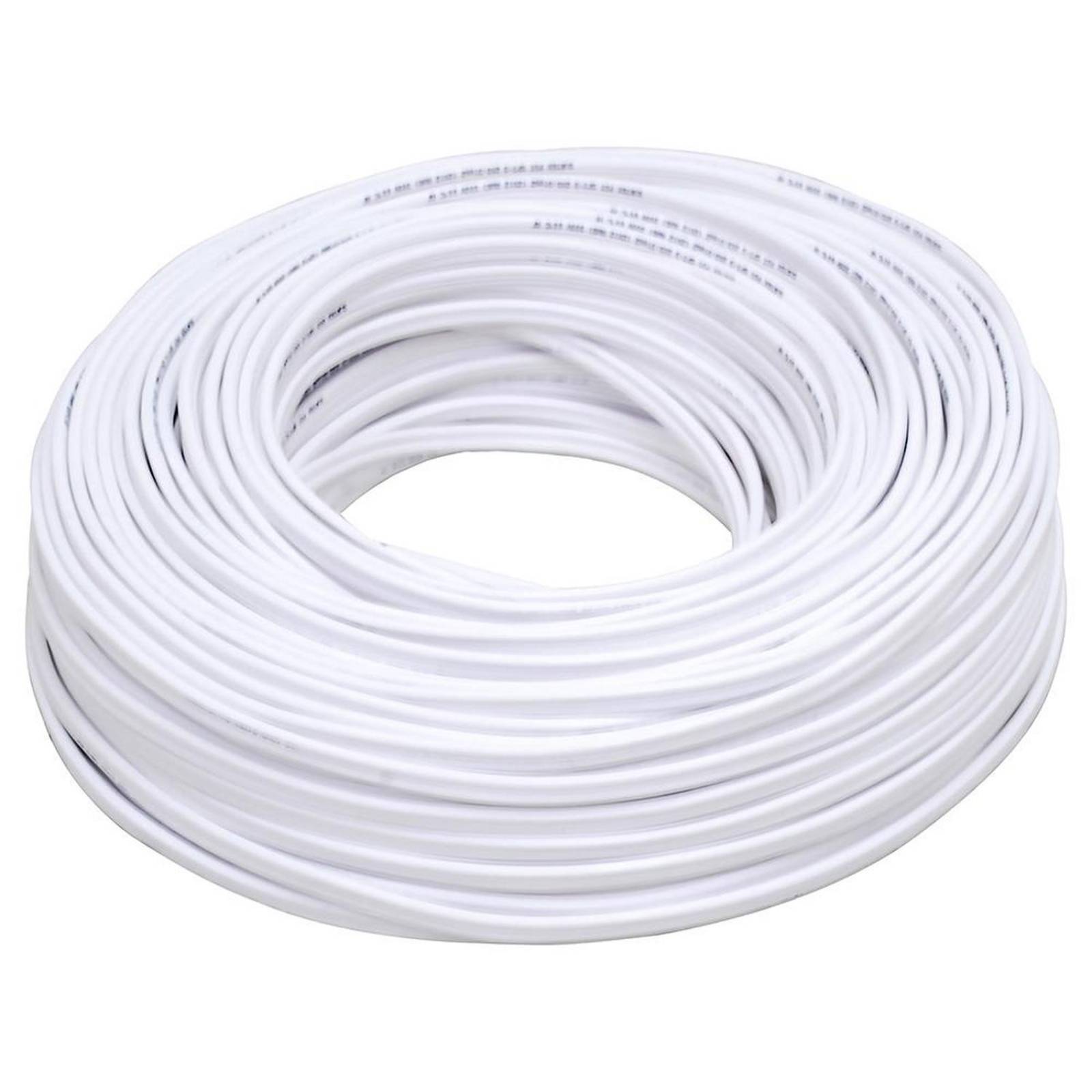 Cable eléctrico tipo POT Cal. 2 x 14 100mt blanco Surtek 136927 