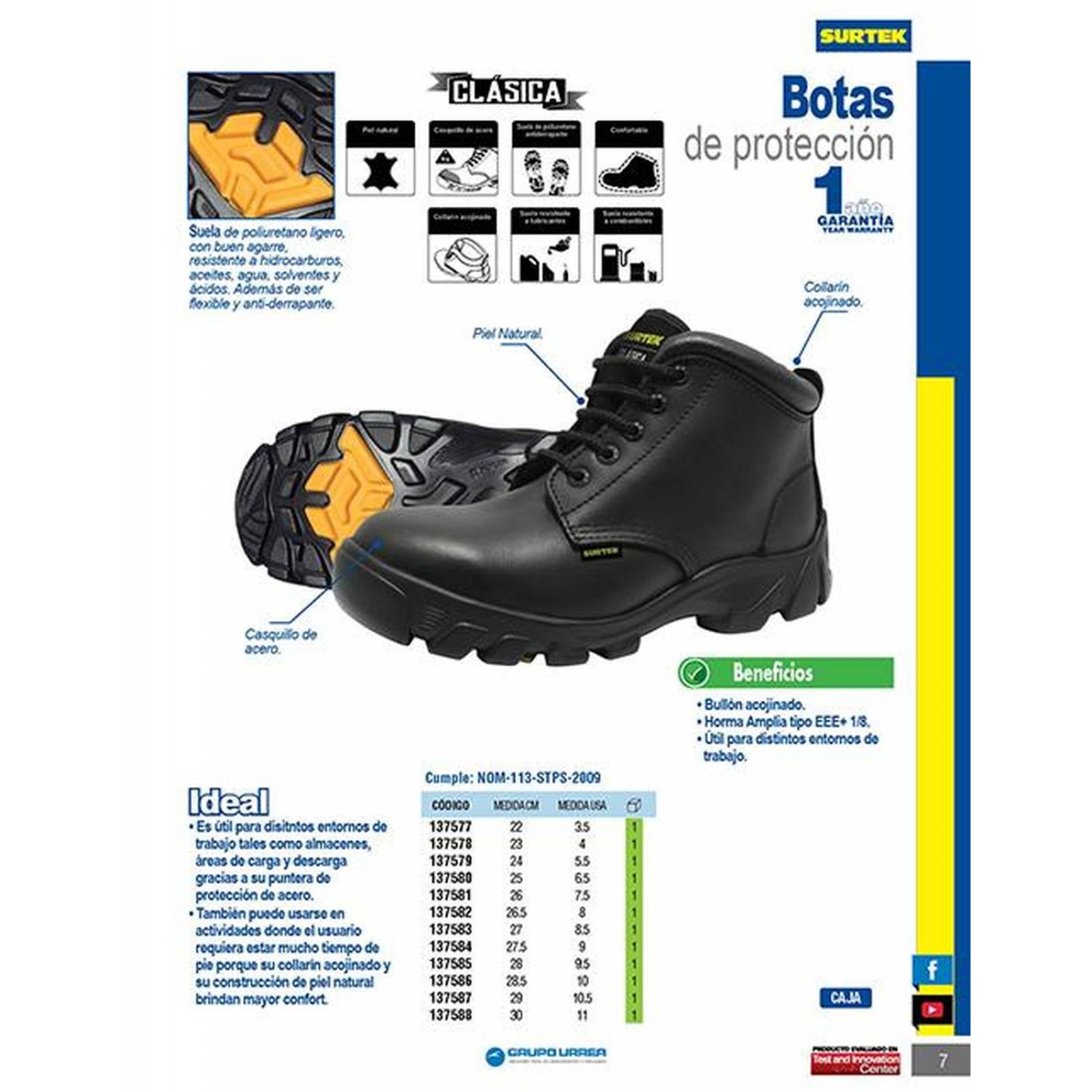 Botas seguridad #9 Surtek 137587 