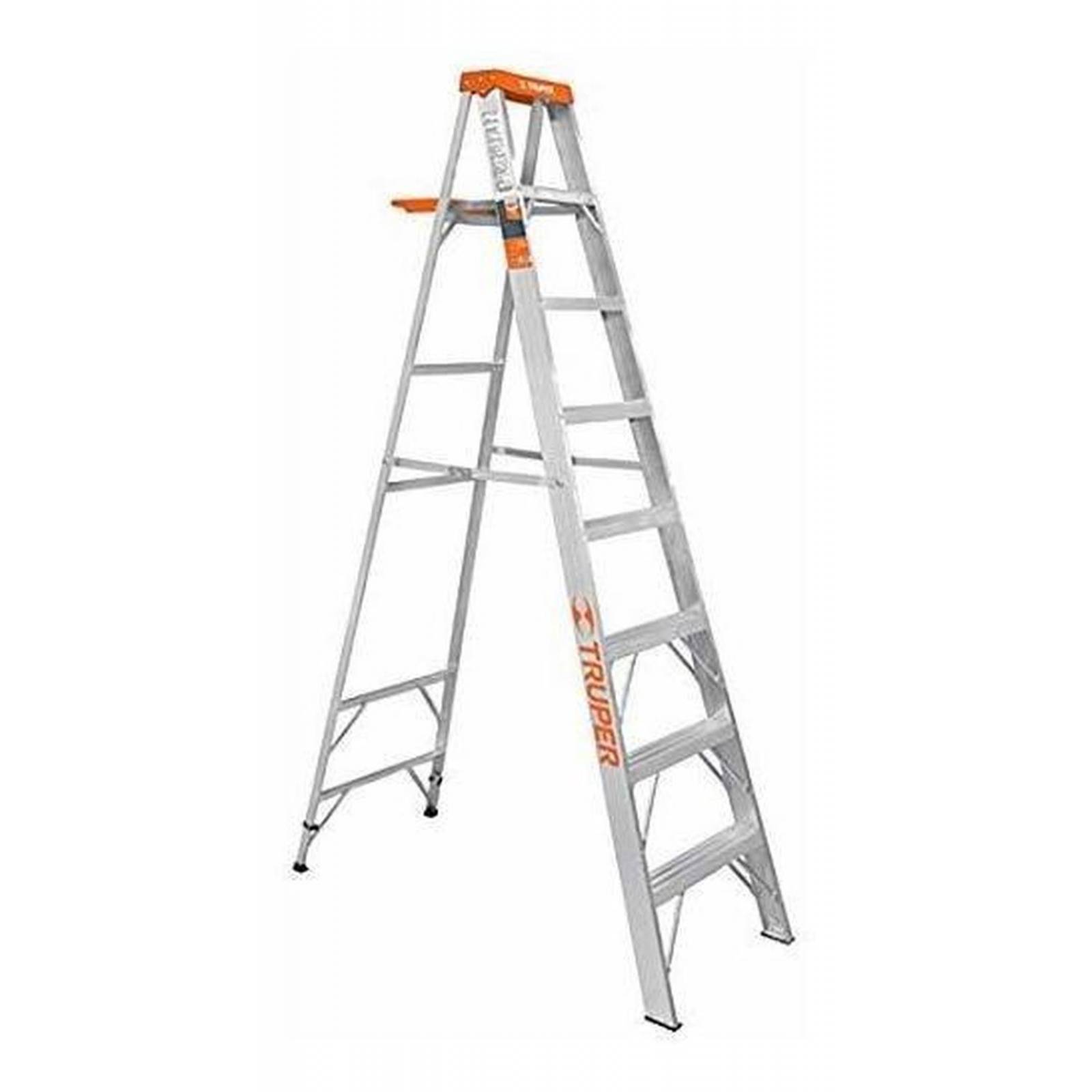 Escalera de tijera tipo ll 7 peldaños y bandeja, Truper 10337 