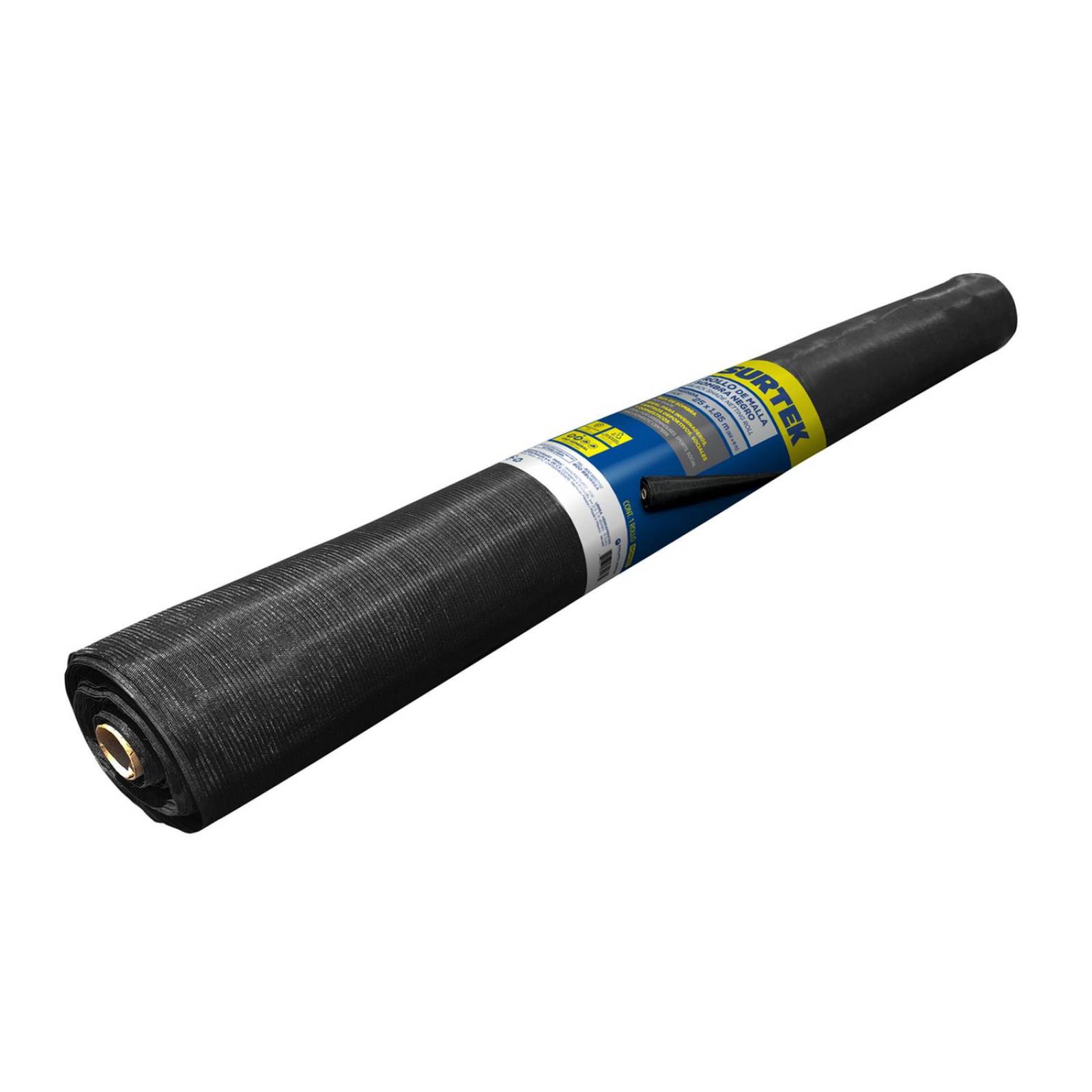 Rollo de malla sombra color negro 25 m x 1.85 m, Surtek ROM25 