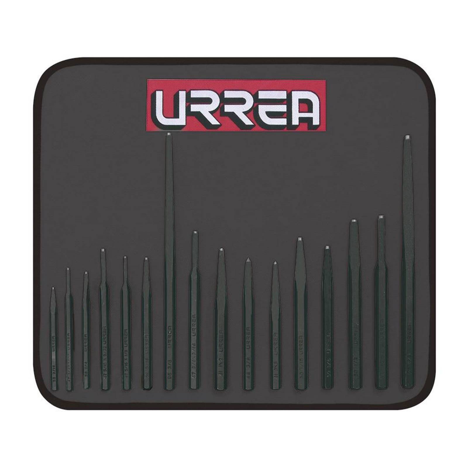 Juego de puntos, punzones y botadores 16 piezas Urrea NO.6 