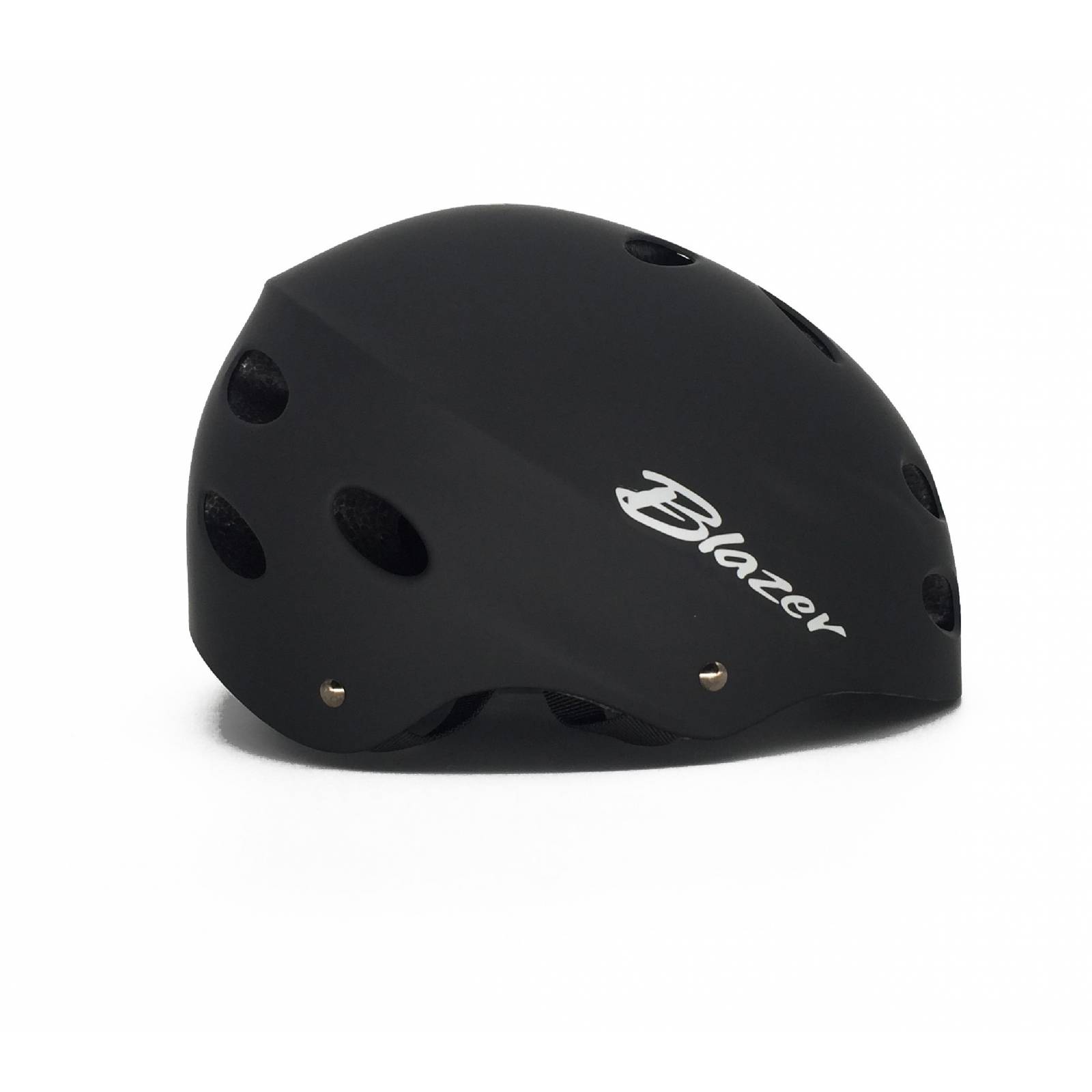 Kit de Protecciones Casco Negro Skate y Coderas Rodilleras Muñequeras Negro