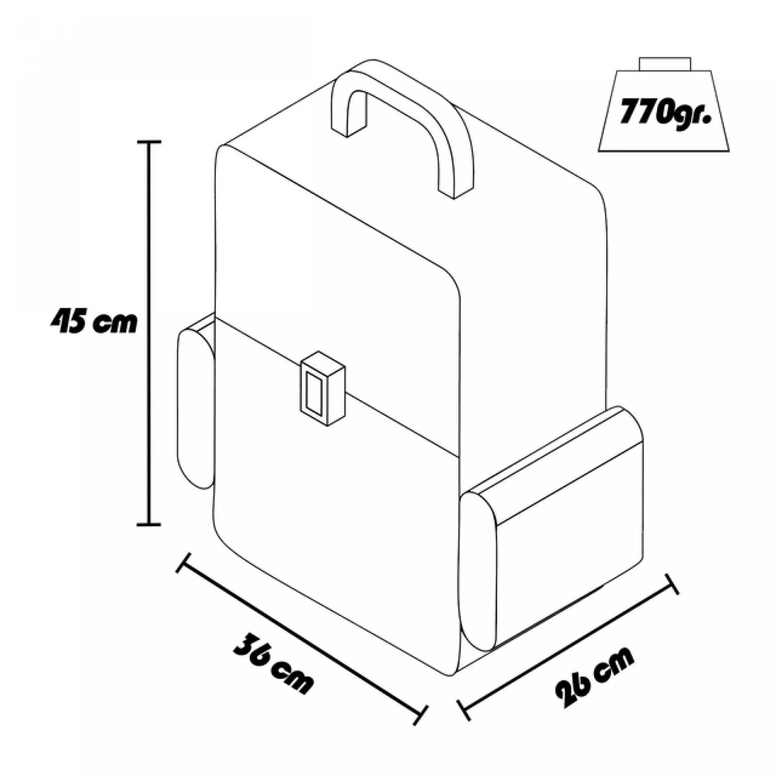 Mochila Reforzada Grande Amplia Trabajo, Escolar Viaje Duradera