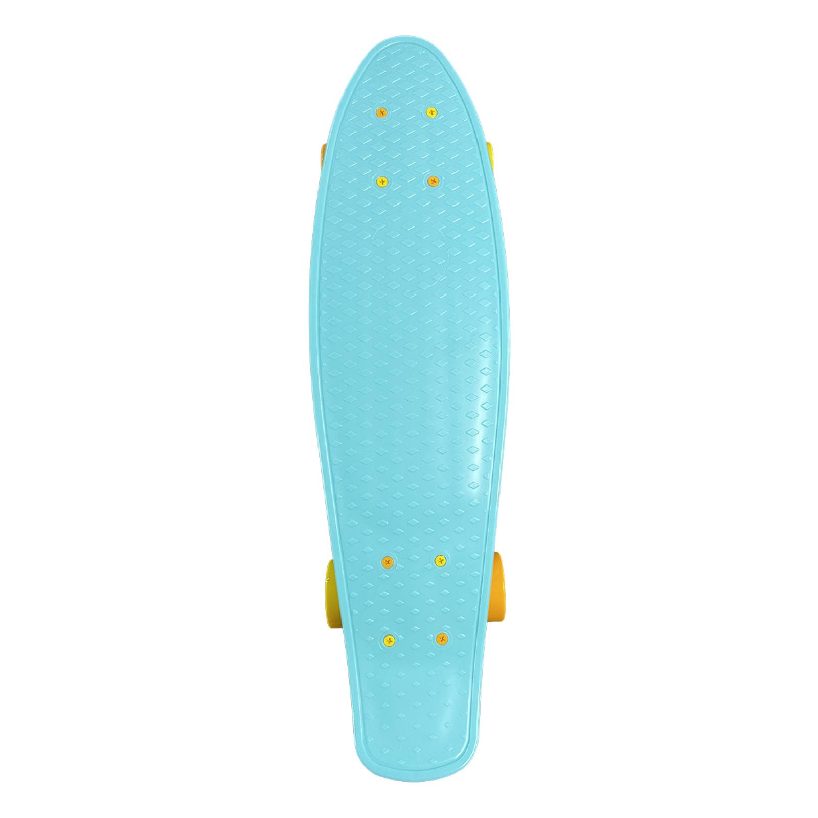 Patineta Pennyboard Cruiser Azul con y Llantas Amarillas