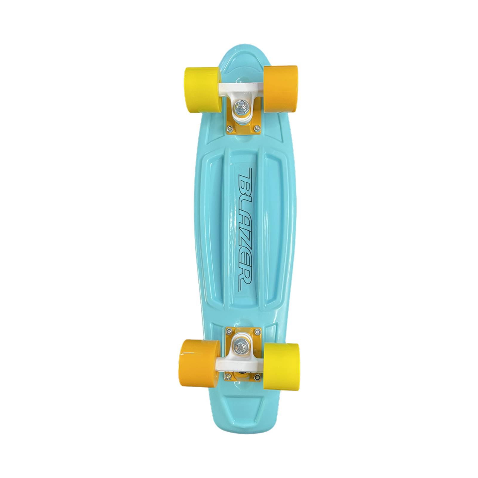Patineta Pennyboard Cruiser Azul con y Llantas Amarillas