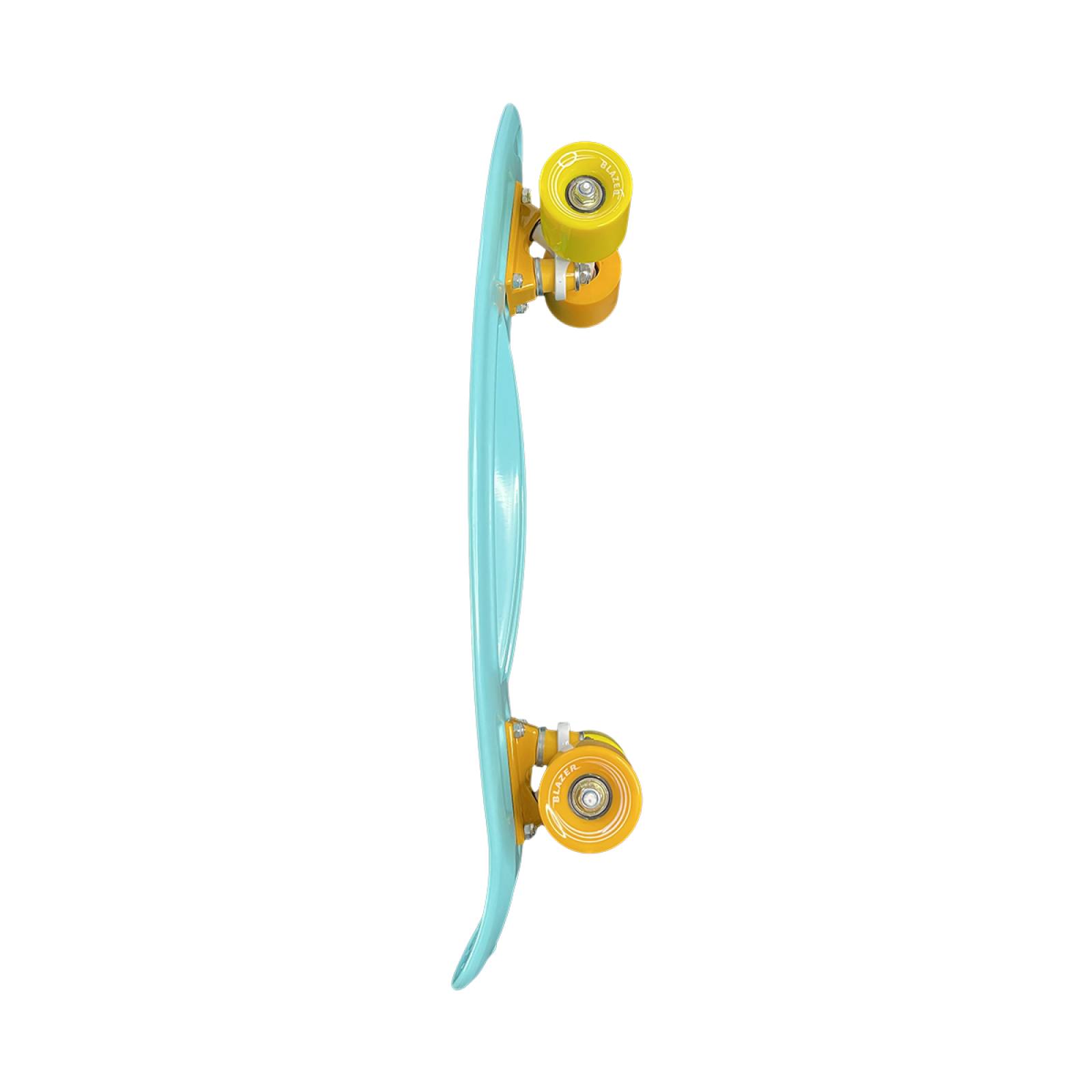 Patineta Pennyboard Cruiser Azul con y Llantas Amarillas