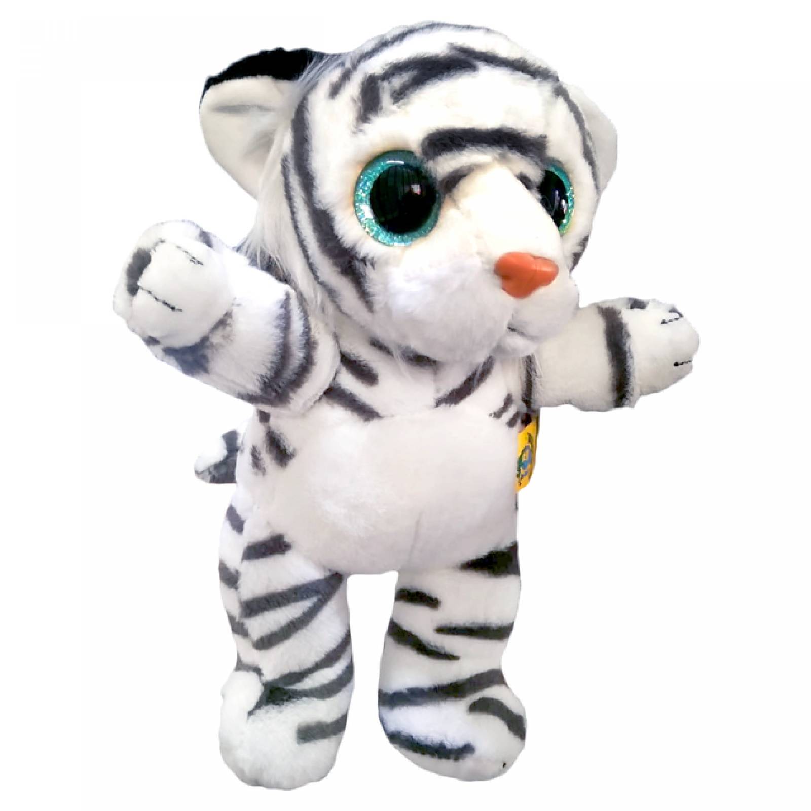 Peluche De Juguete Tigre Garritas Blanco