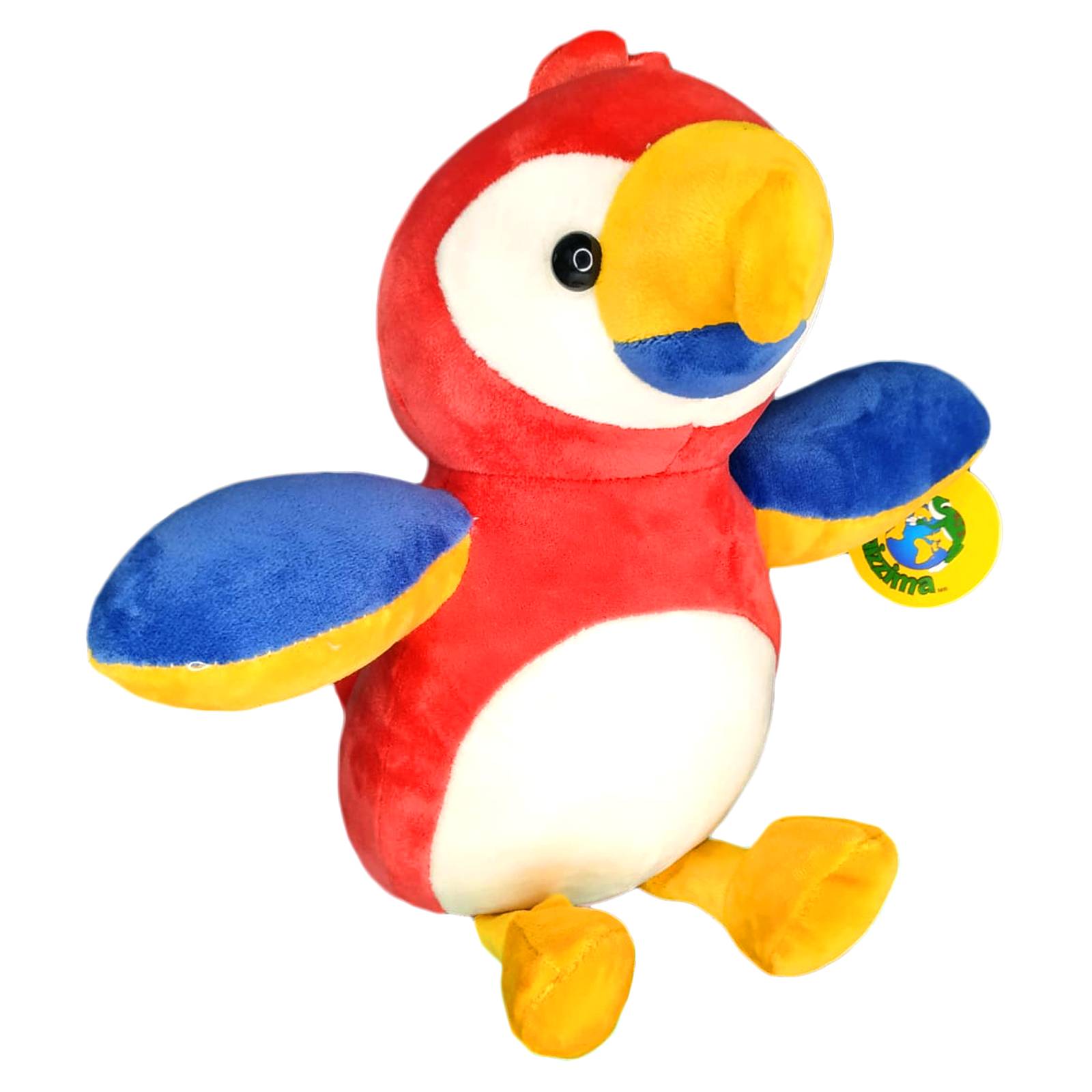 Peluche Loro Perico Rojo Apapachable de Juguete Adorable