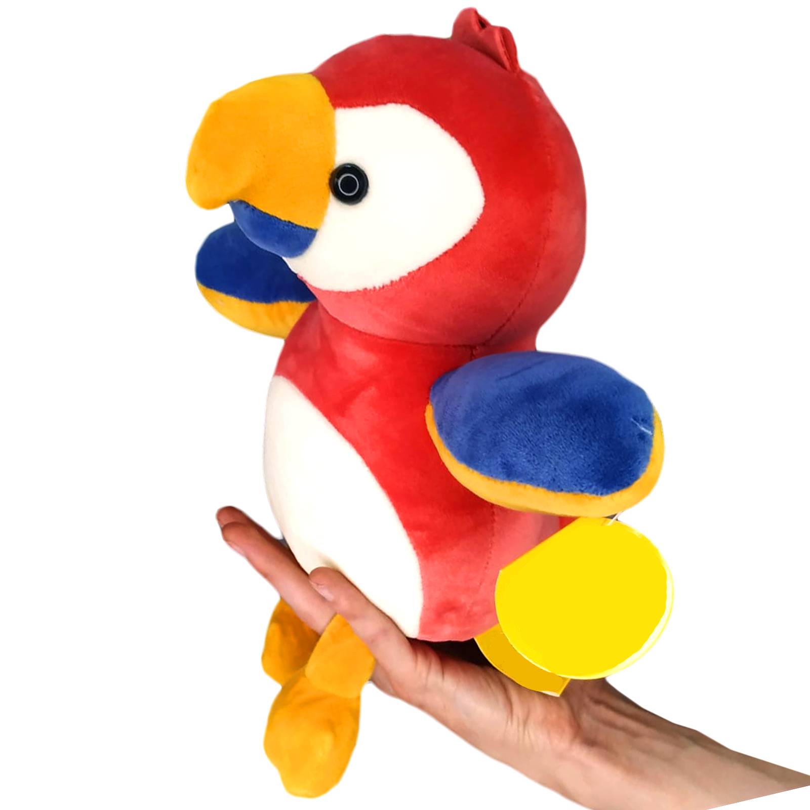 Peluche Loro Perico Rojo Apapachable de Juguete Adorable