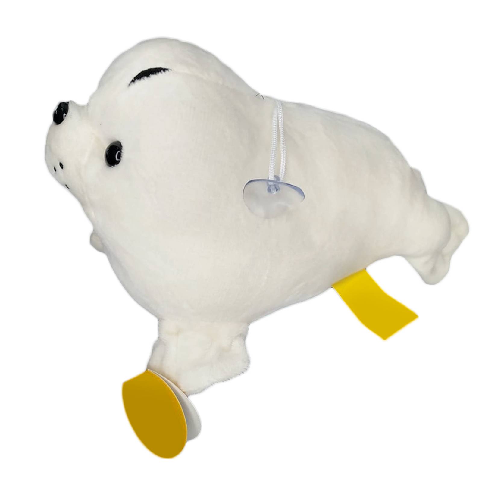 Peluche Foca Blanca con Chupón de Juguete Adorable Esponjosa