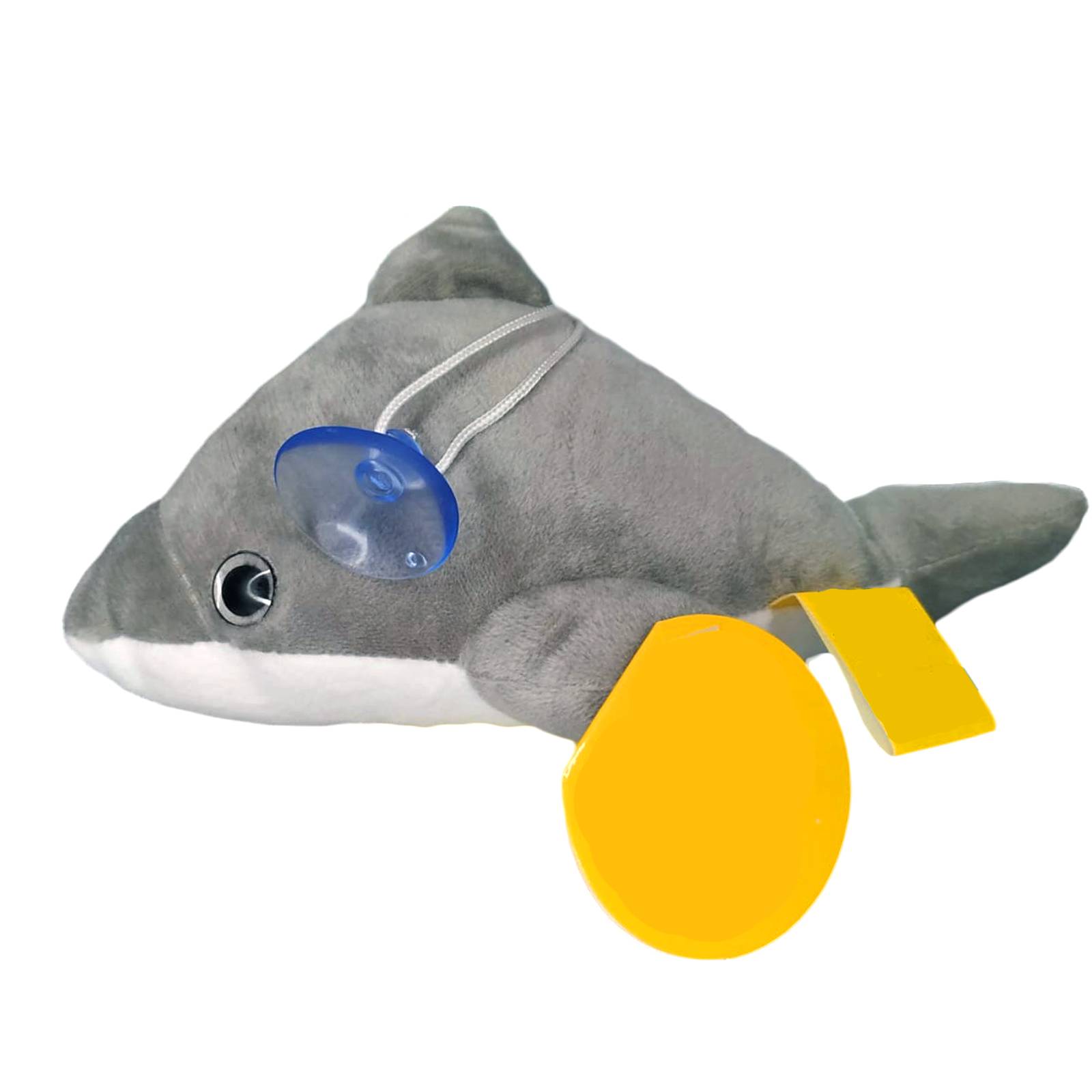 Peluche Delfin Gris con Chupón de Juguete Adorable Esponjoso