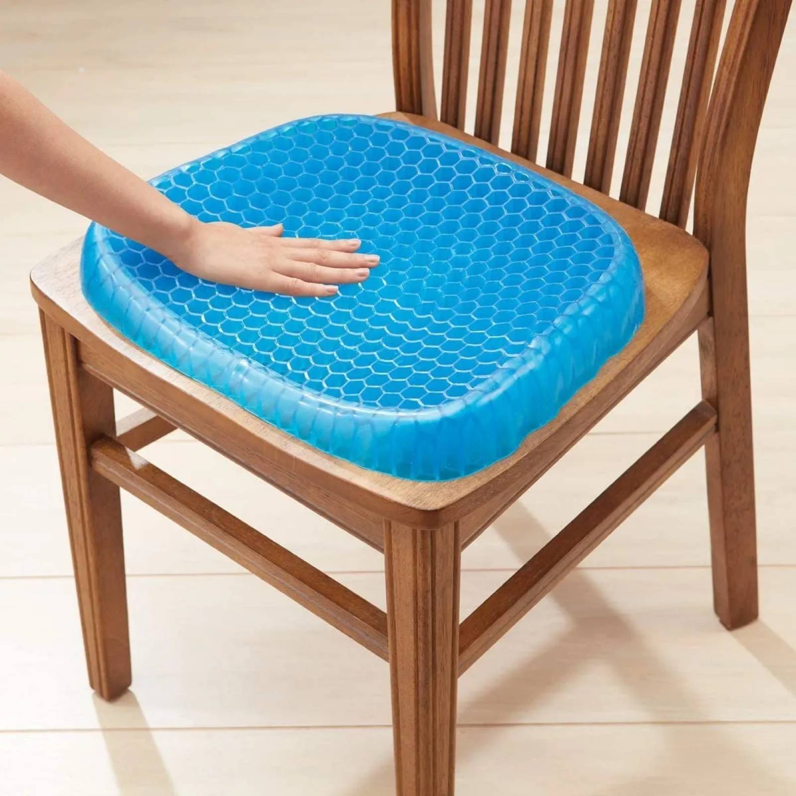 LargeLeaf Cojín ergonómico de gel para silla de brazos con cojín