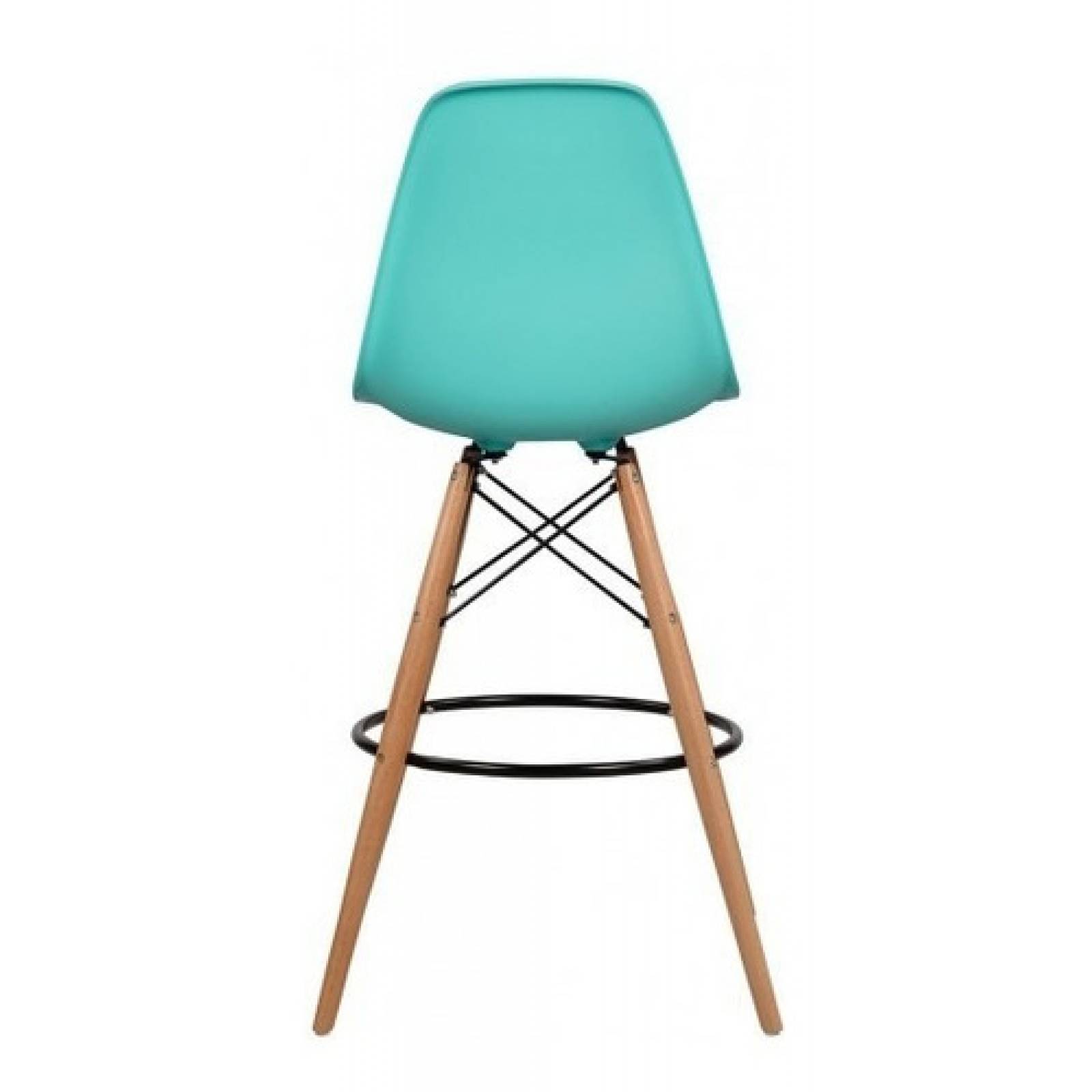Banco Alto Réplica Eames 70 Cm   Turquesa