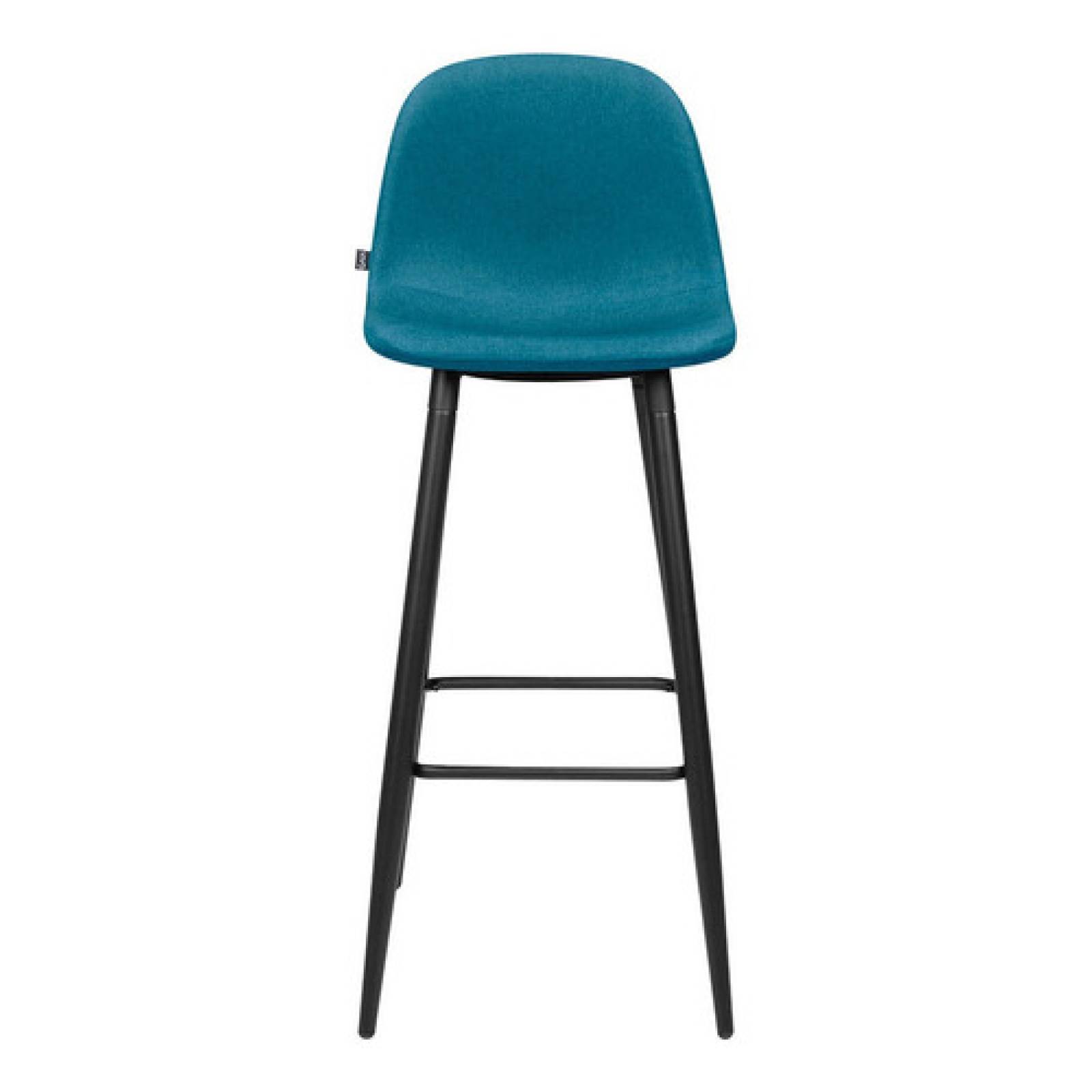 Banco Barra Comedor Retro Tapizada Gaia Coelle   Turquesa