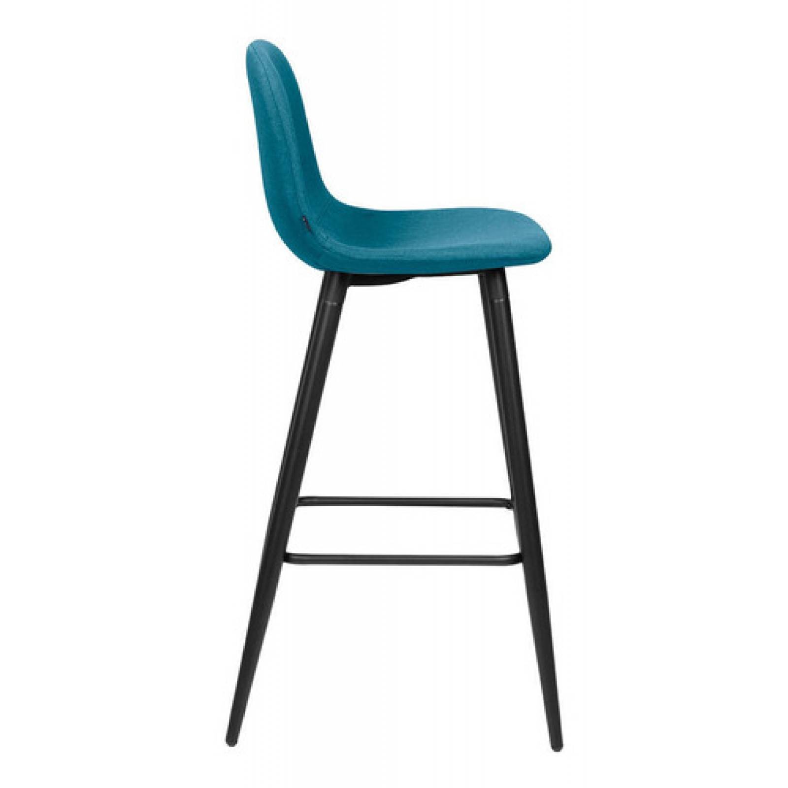 Banco Barra Comedor Retro Tapizada Gaia Coelle   Turquesa