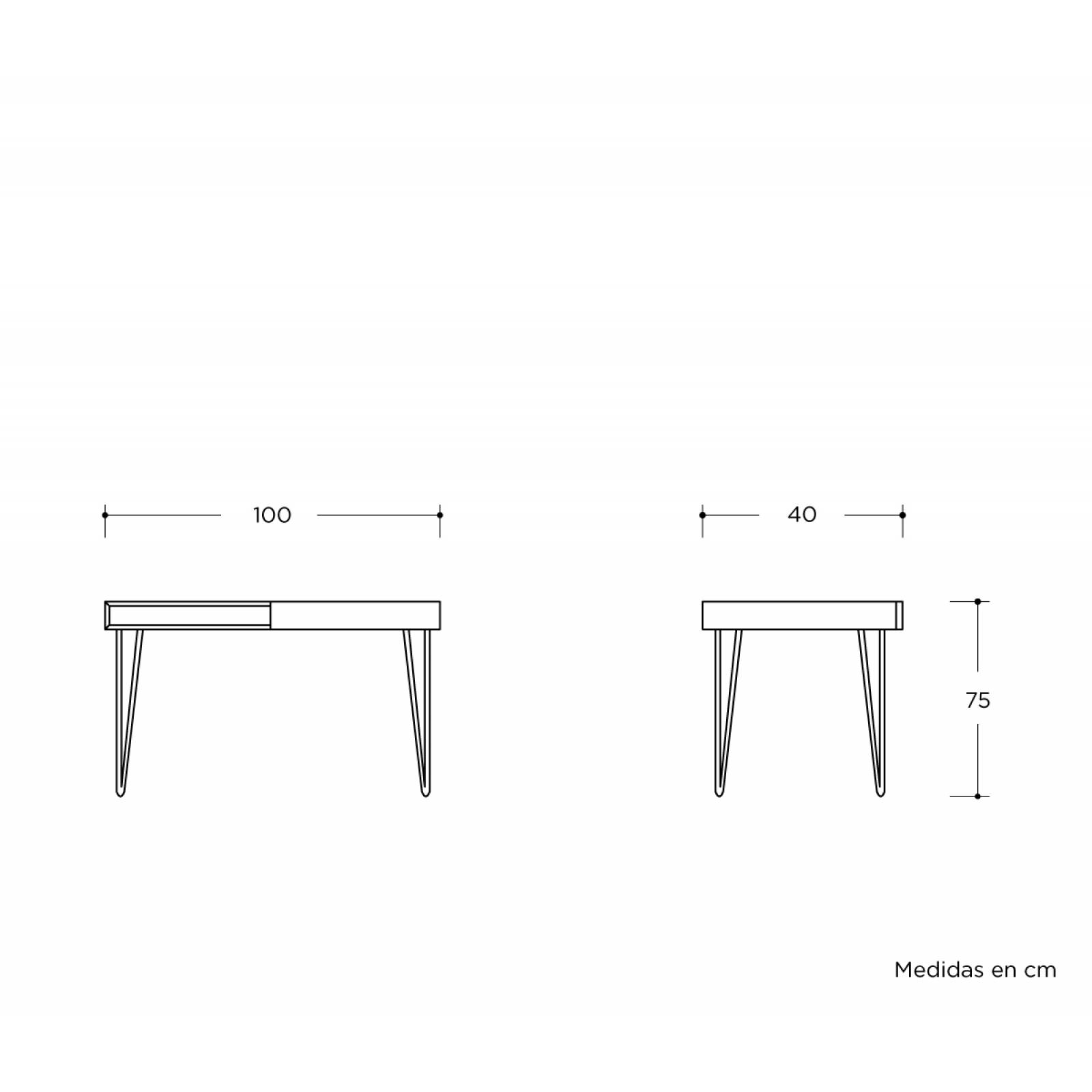 Escritorio Yoco 100x40 Rosa
