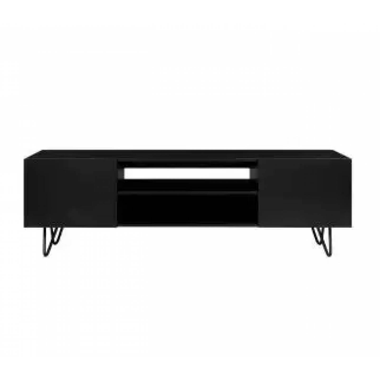 Mueble Tv Gaia Yoco Madera Entretenimiento Negro