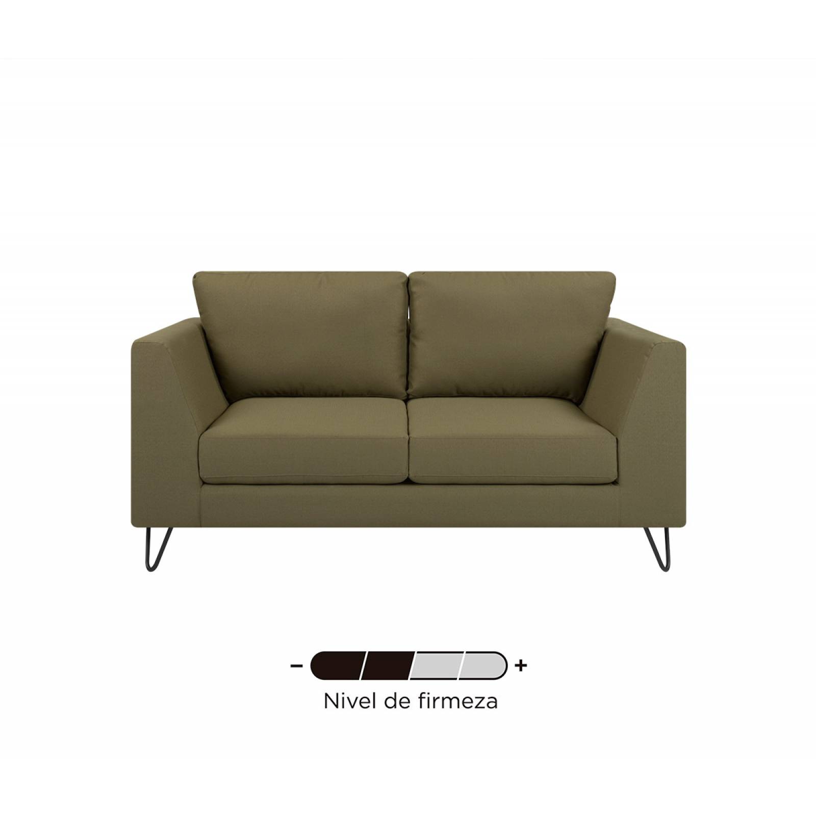 Sofá 2 cuerpos Yoco   Verde olivo