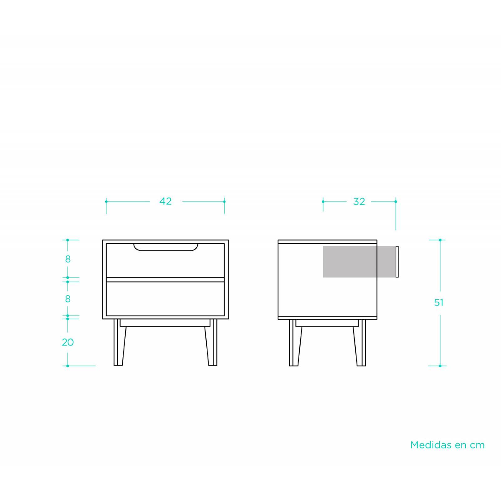 Buró Talitha   Blanco