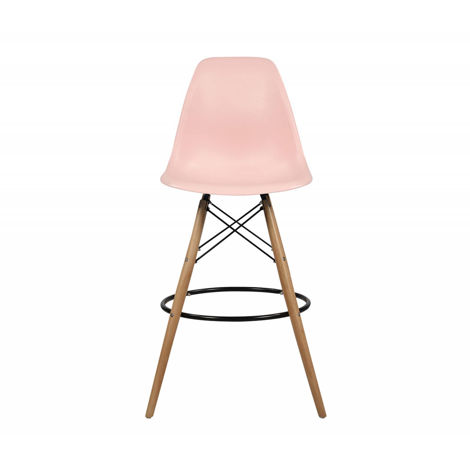 Set de 4 Bancos altos réplica Eames 70 cm Rosa
