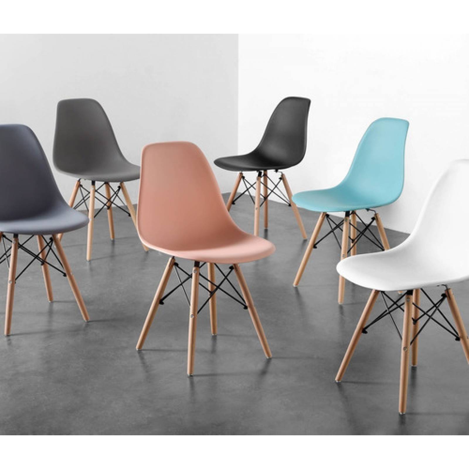 Silla Réplica Eames   Azul