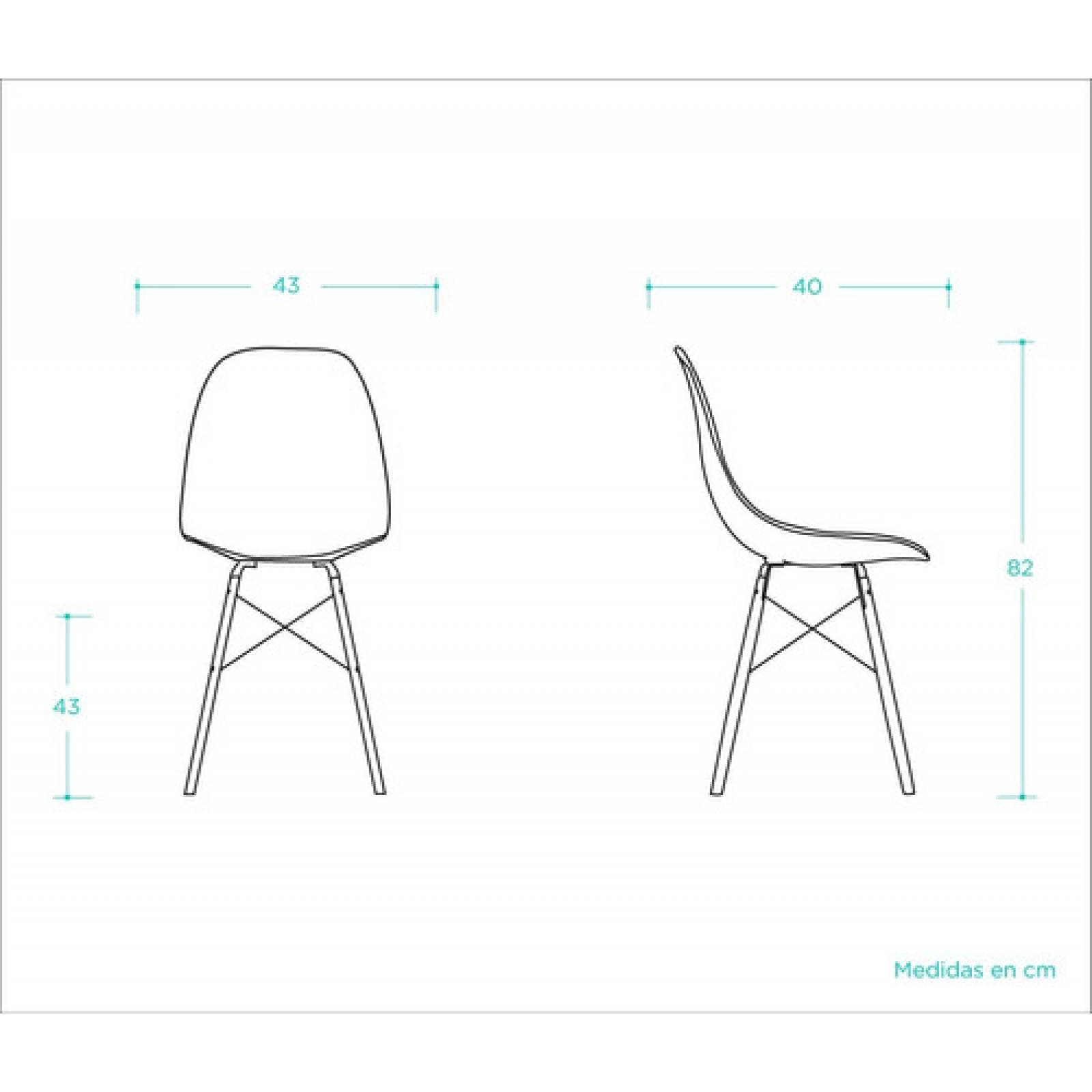 Silla Réplica Eames   Azul