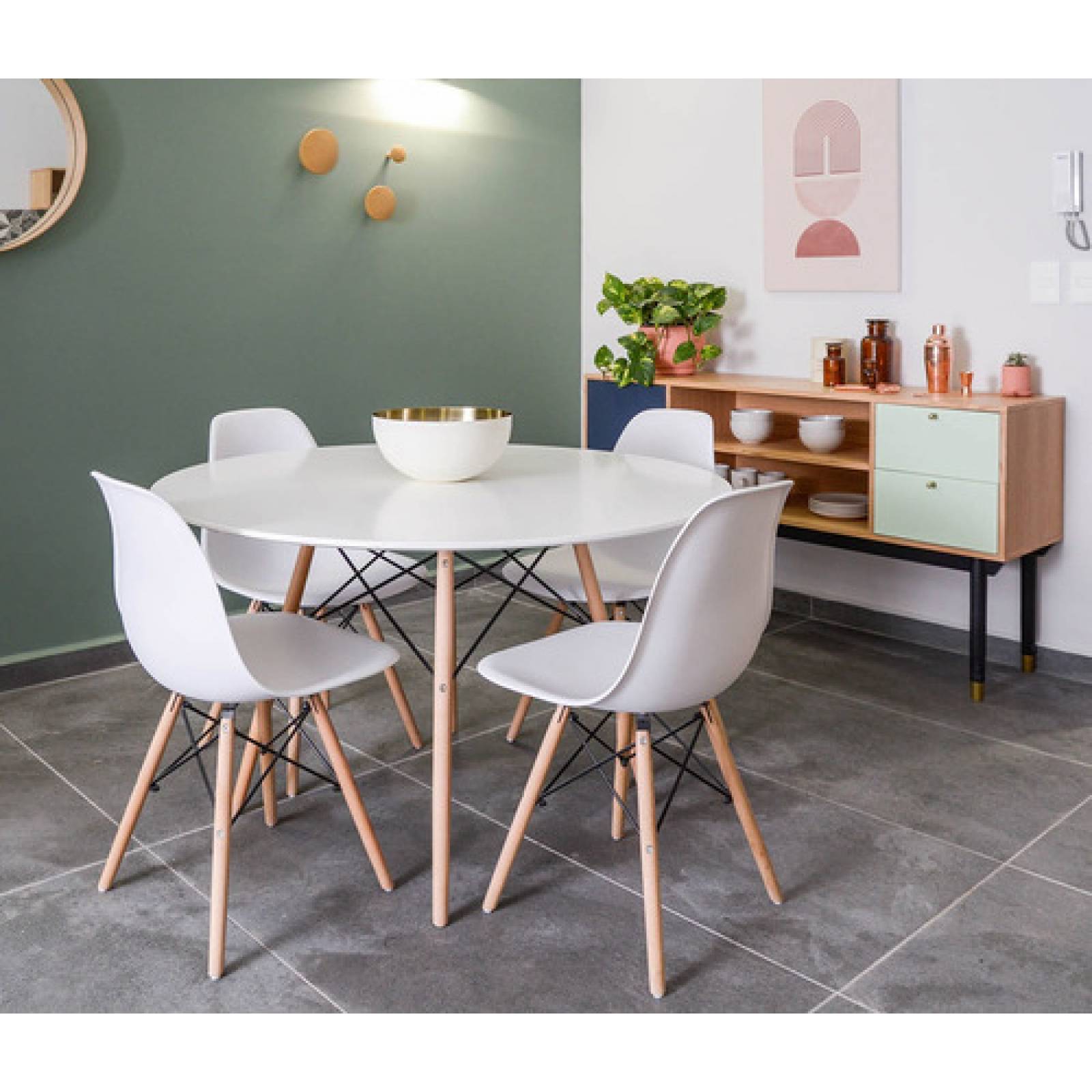 Silla Réplica Eames   Verde