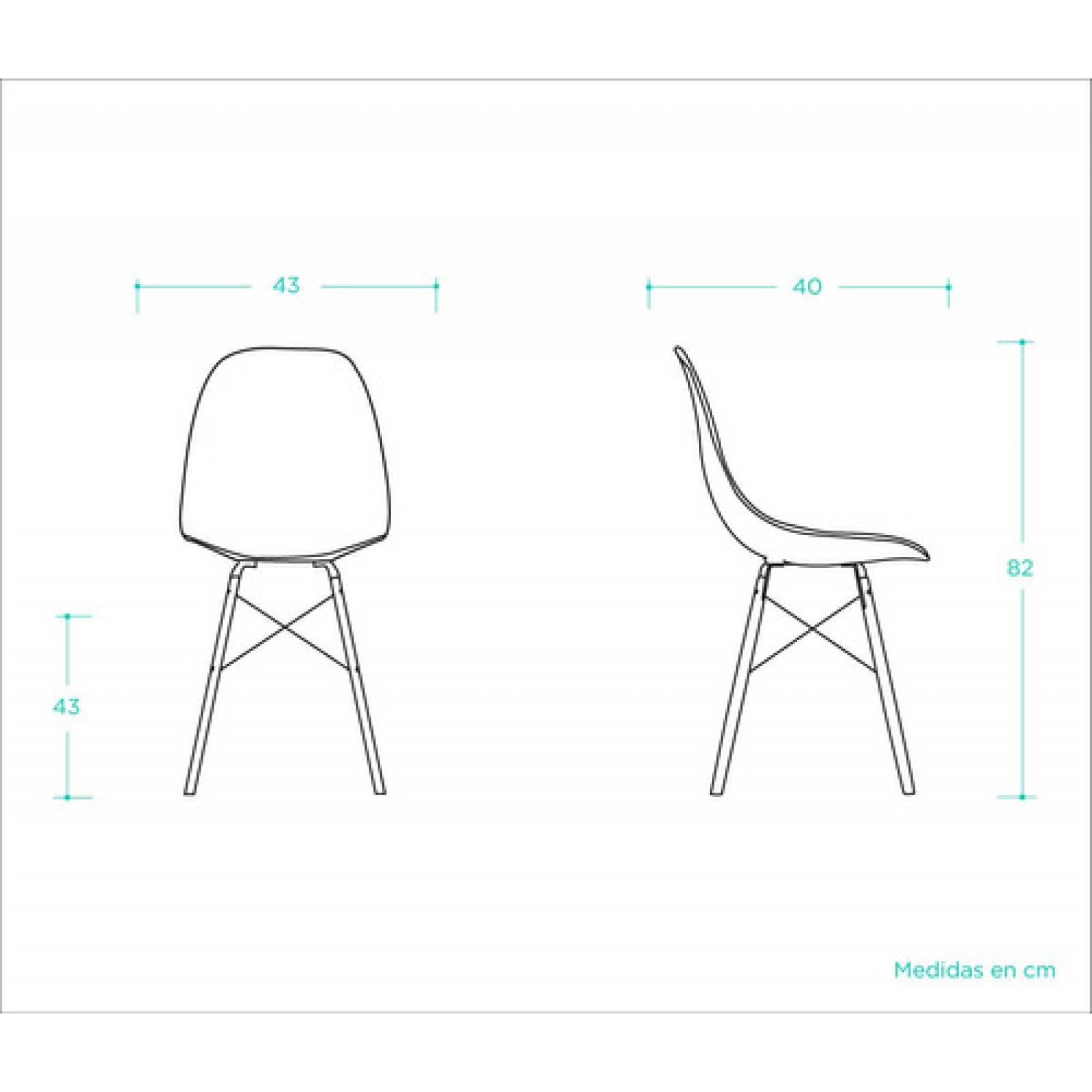 Silla Réplica Eames   Verde