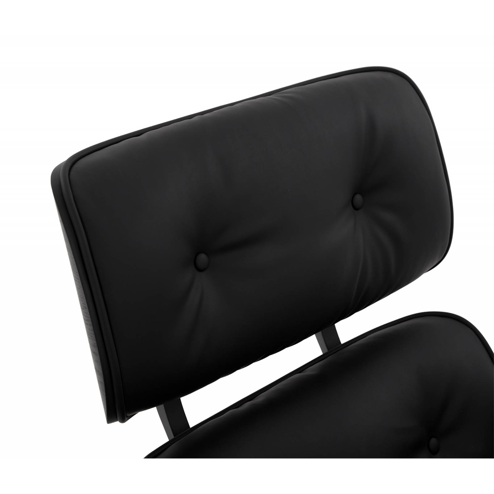 Silla réplica Eames Lounge Ottoman negro   Negro