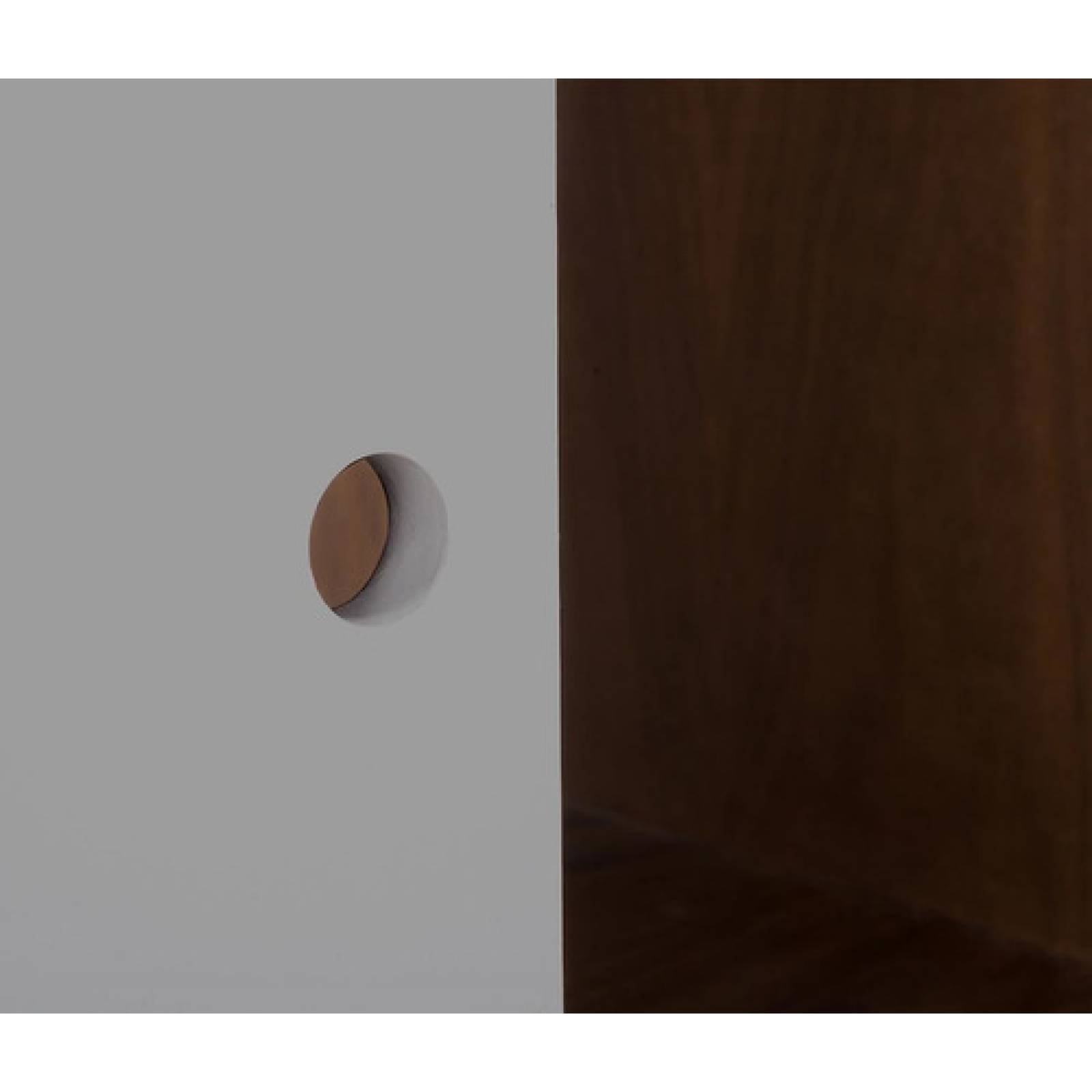 Credenza Bar Gaia Evo Madera Nogal Botellas Moderno Gris