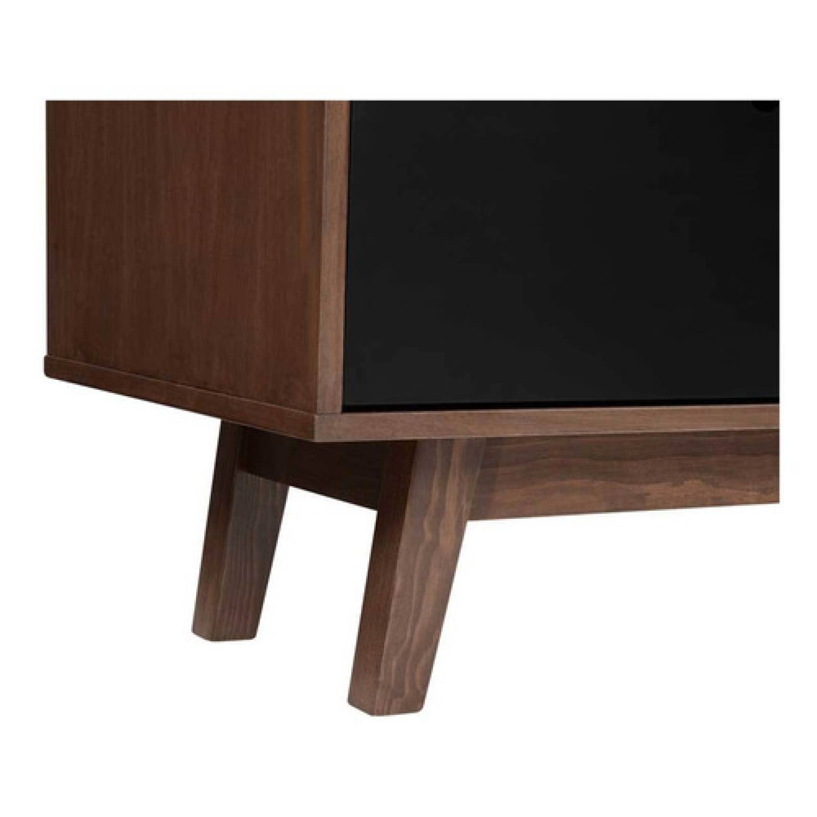 Comoda Cajonera Gaia Evo Madera Nogal 6 Cajones Negro