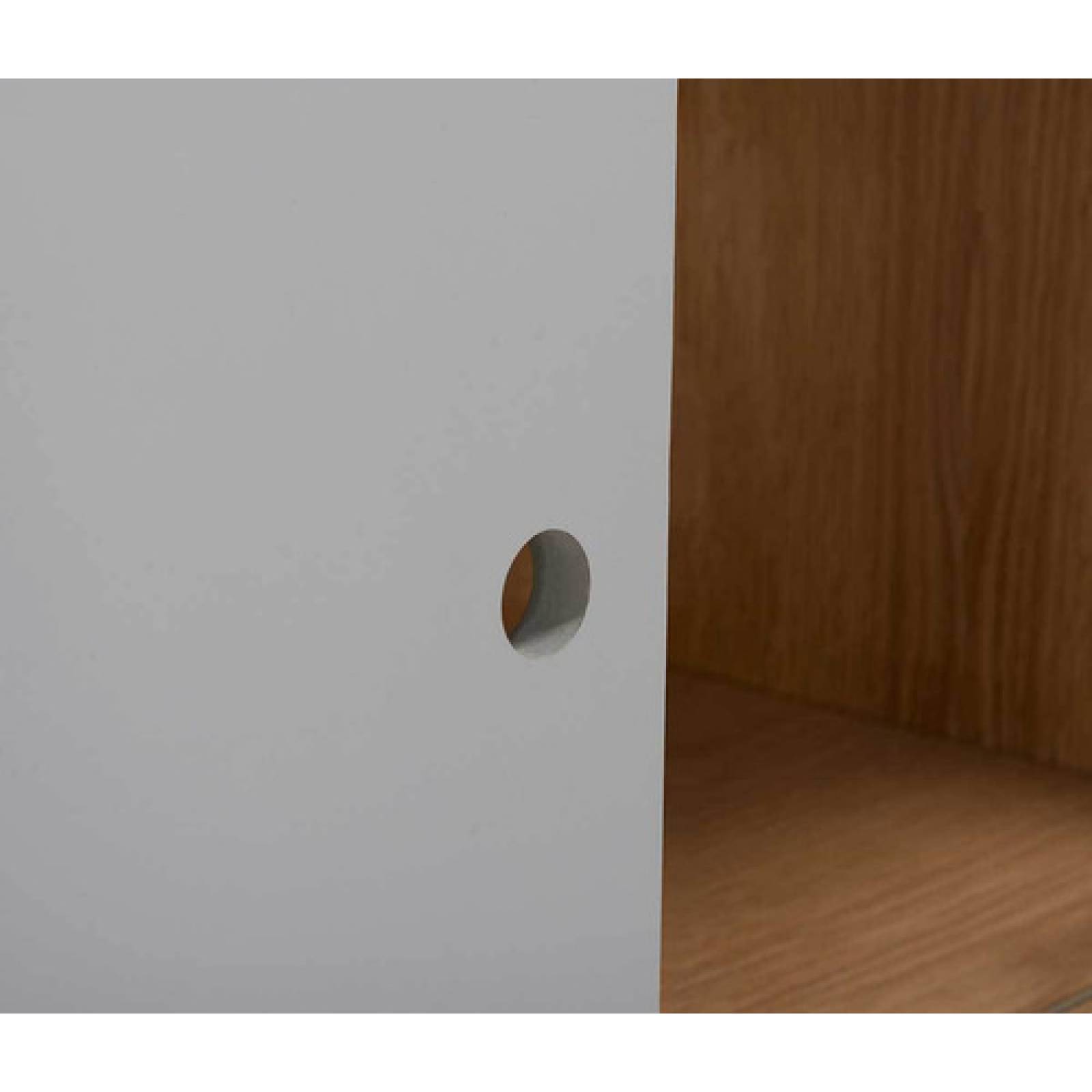 Credenza Bar Gaia Evo Madera Guarda Botellas Moderno Gris