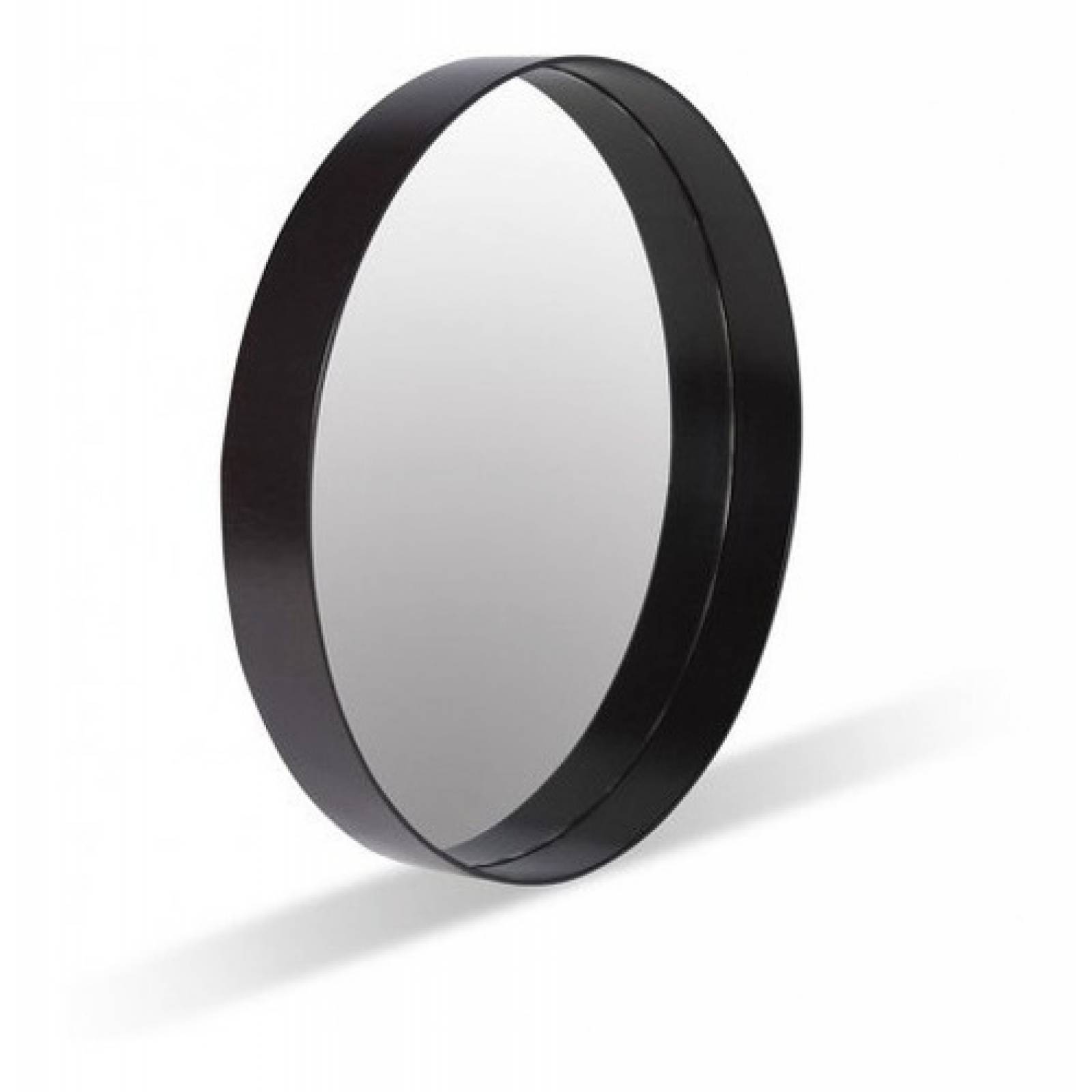 Espejo Decorativo Gaia Evo Redondo Madera Pared Chocolate