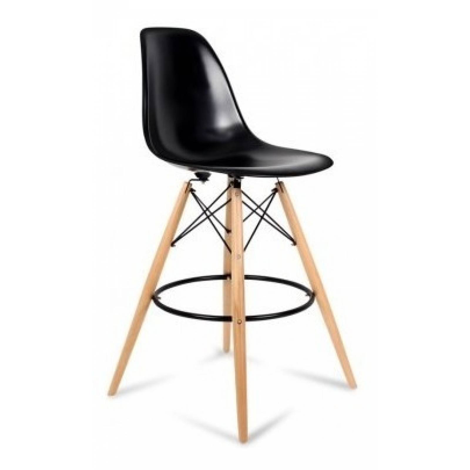 Banco Alto Gaia Eames Multifuncional Negro